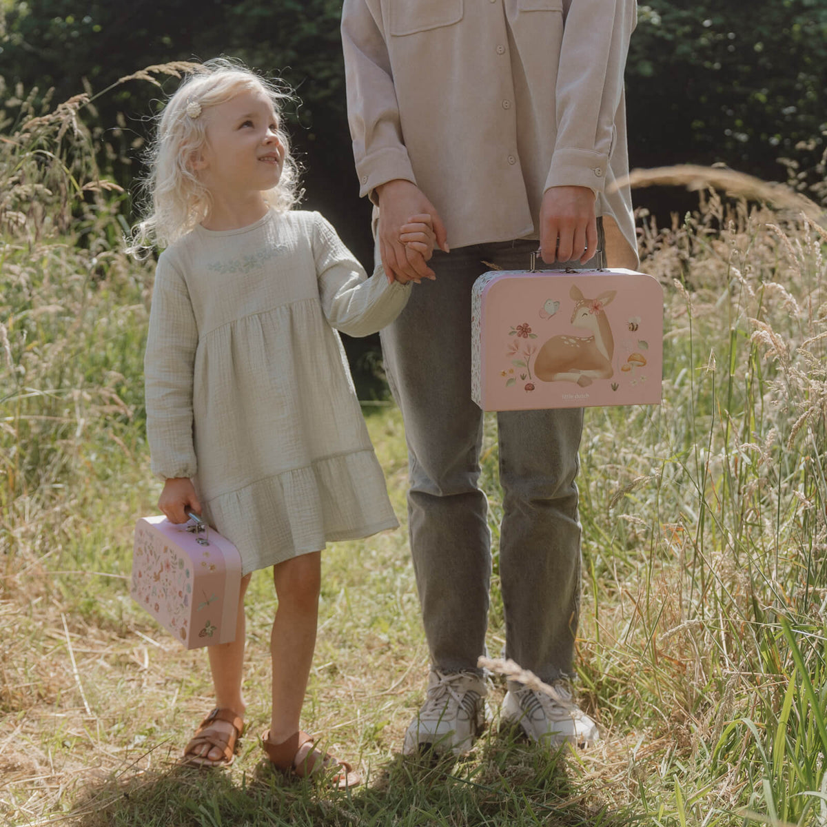 Suitcase Set - Fairy Garden Pink