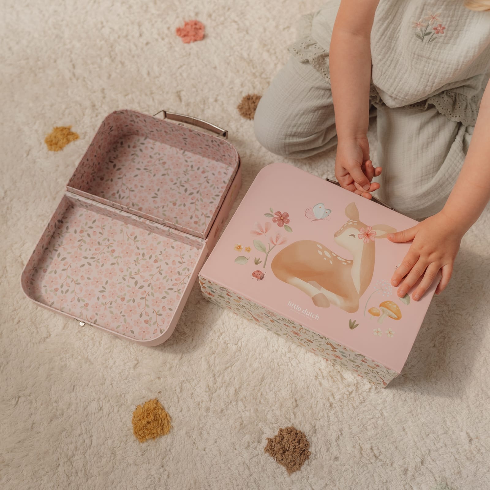 Suitcase Set - Fairy Garden Pink