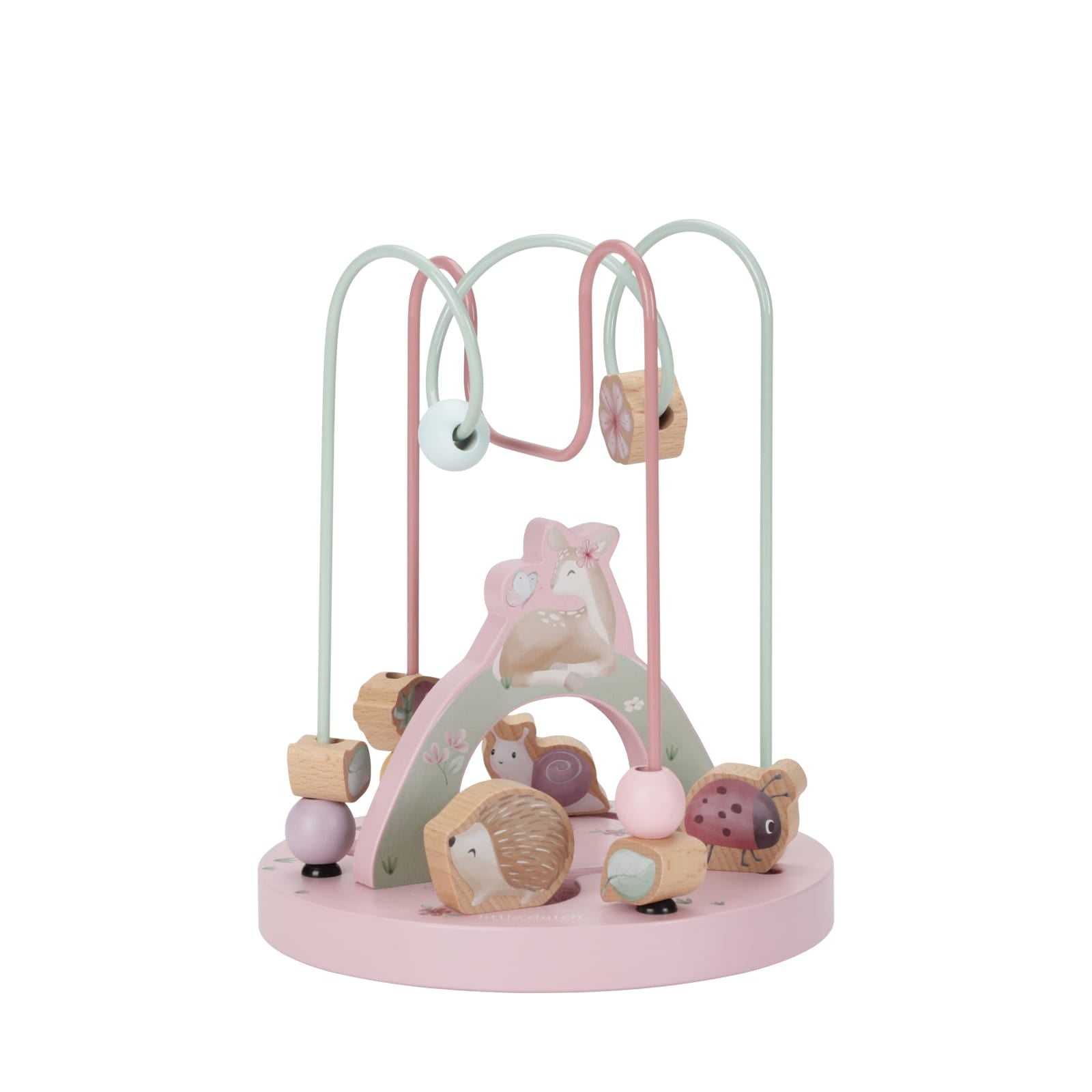 Wooden Large Activity Spiral - Fairy Garden Flowers