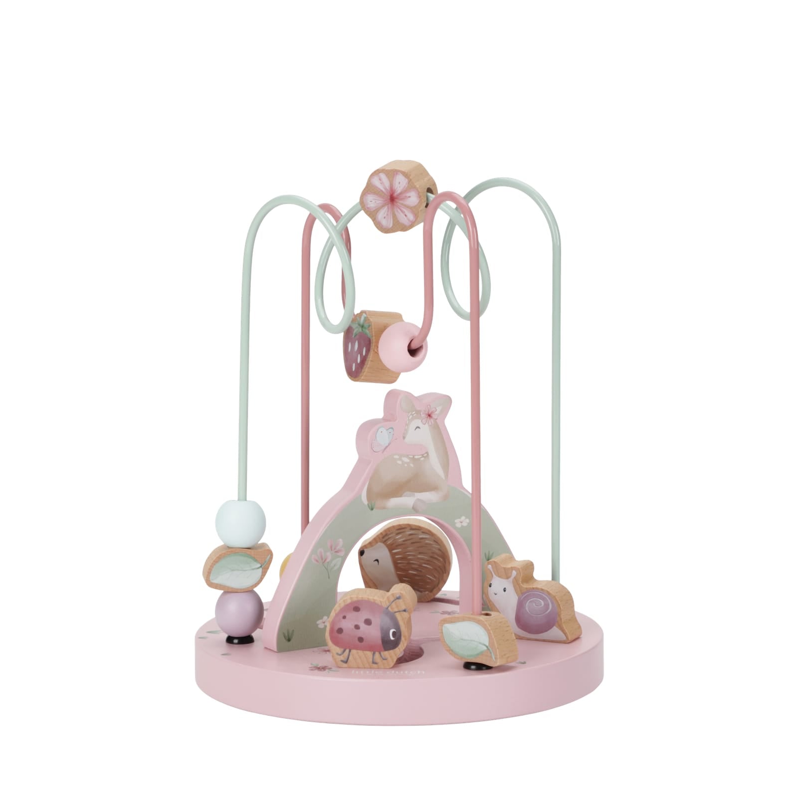 Wooden Large Activity Spiral - Fairy Garden Flowers