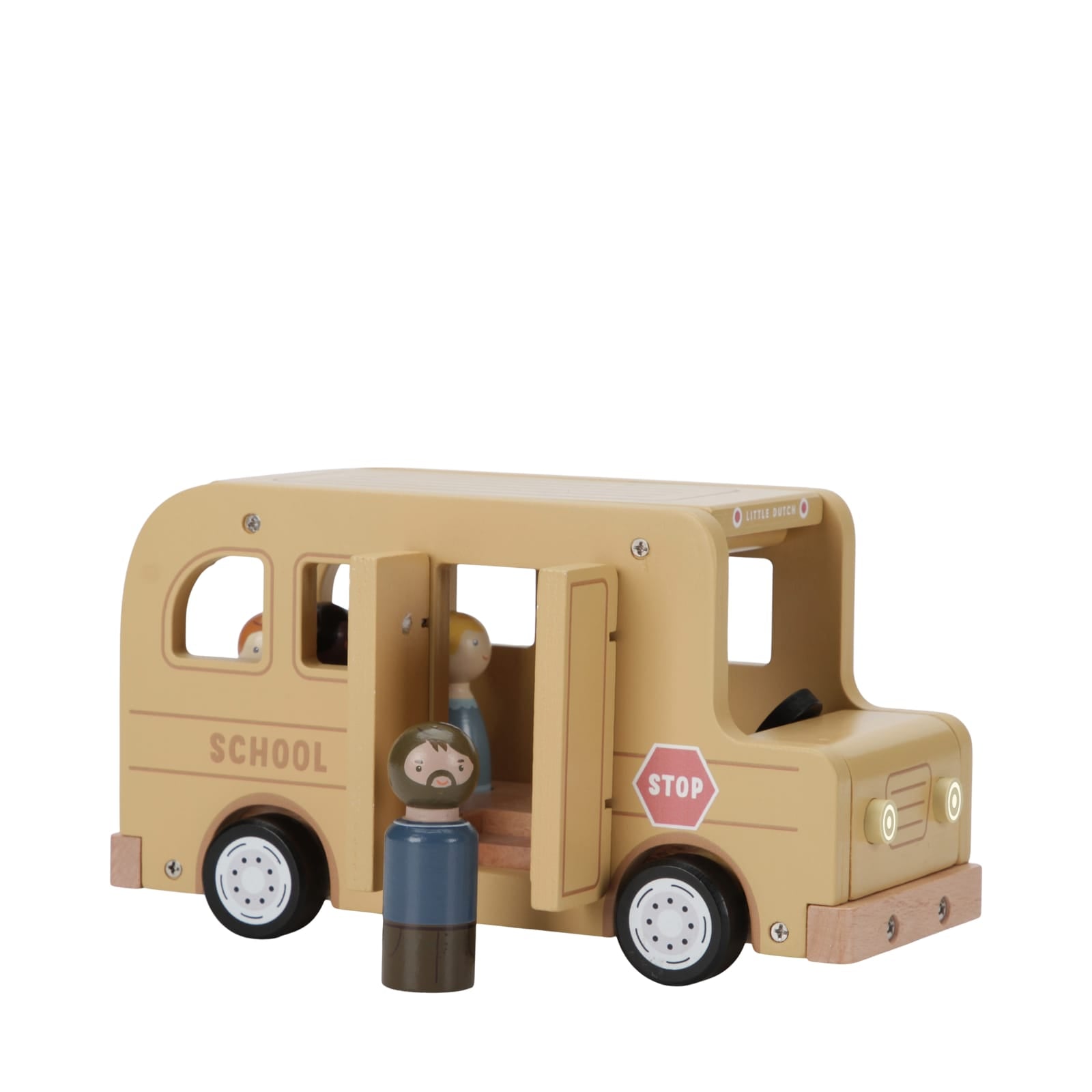 Wooden School Bus with Figures