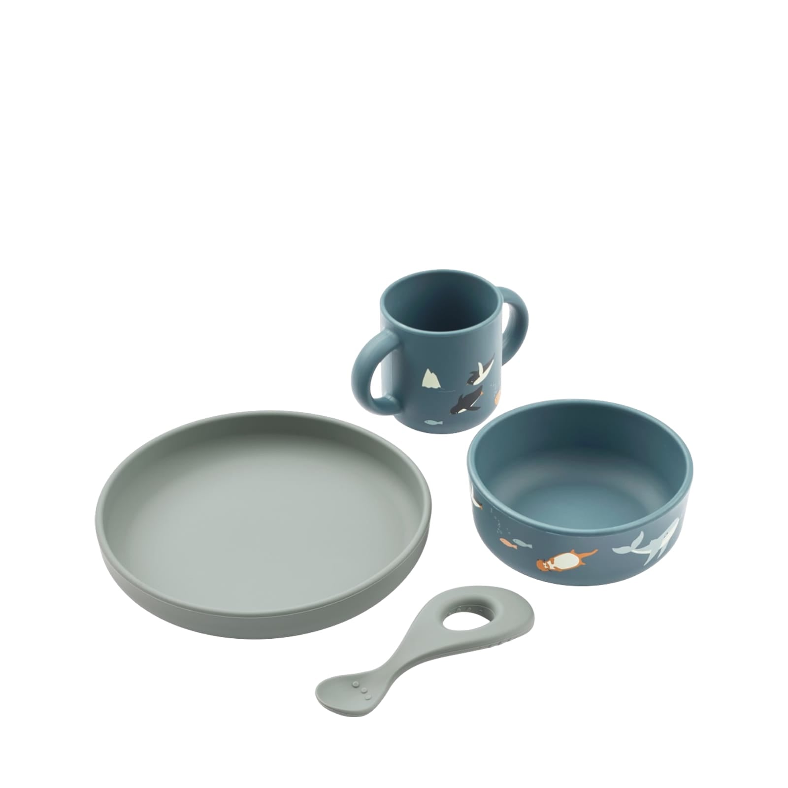 Vivi Printed Tableware Set - Arctic Sea Ocean View