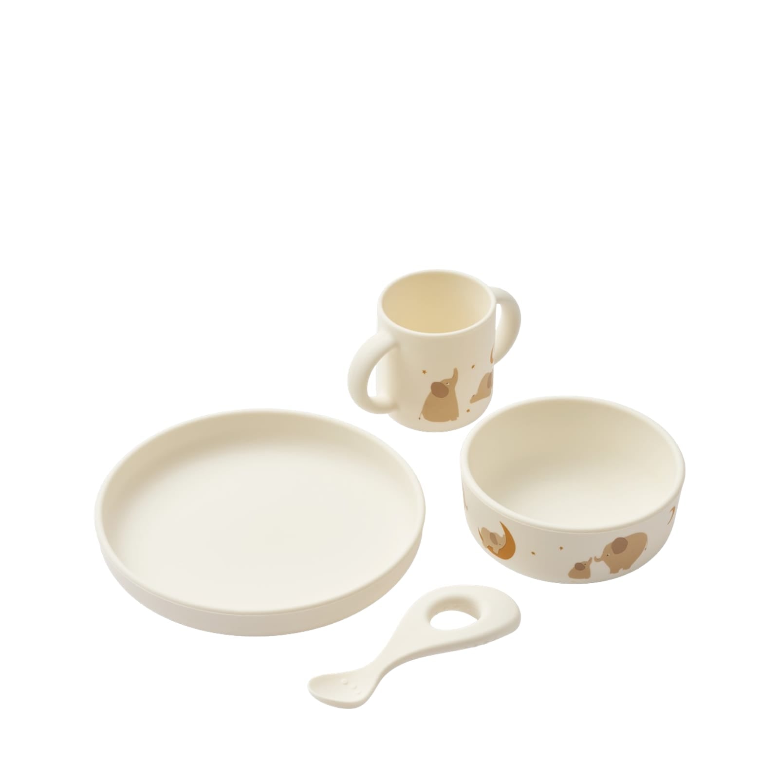 Vivi Printed Tableware Set - Elephant Creme De La Creme
