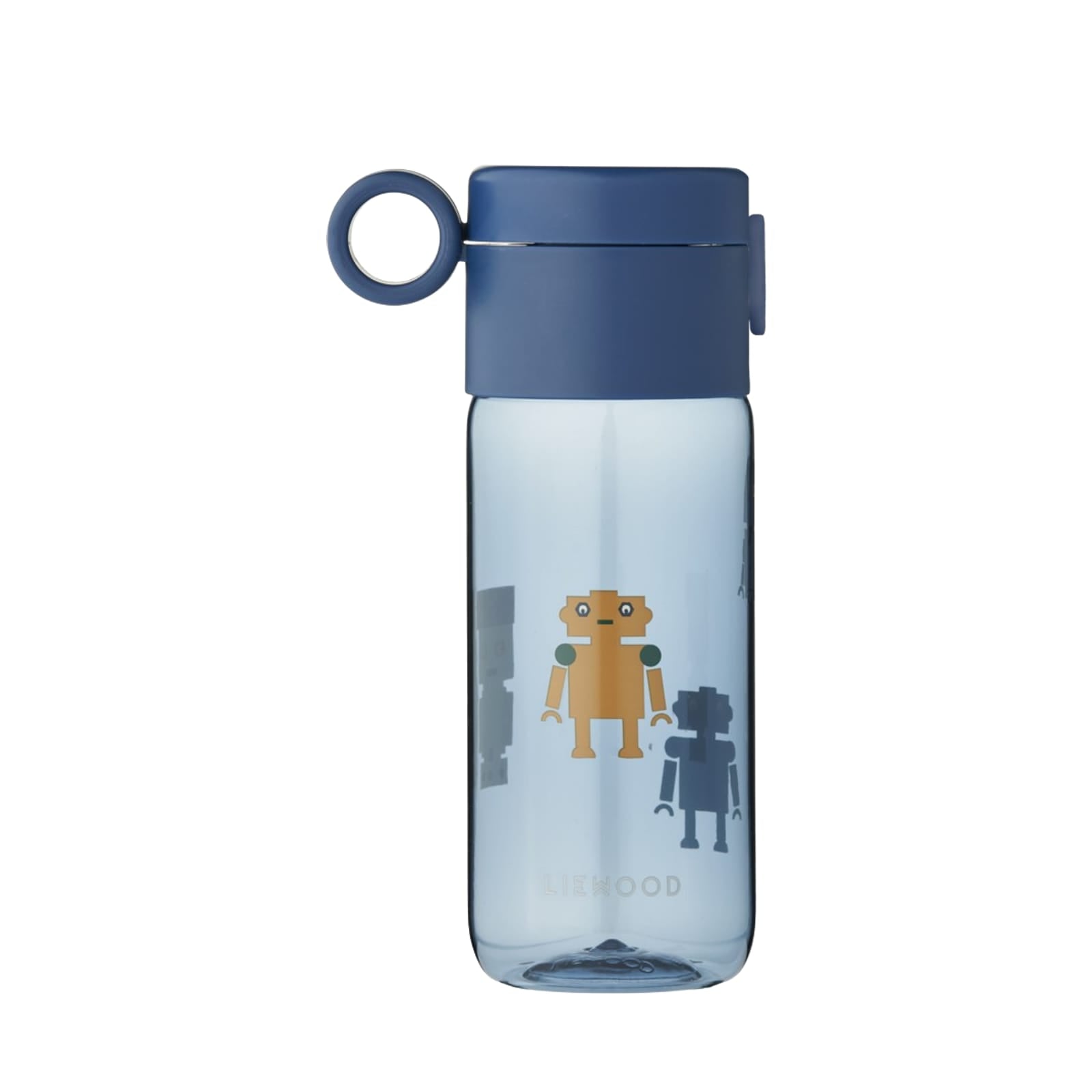 Clemence Tritan Bottle 350 Ml Robots / Indigo Blue