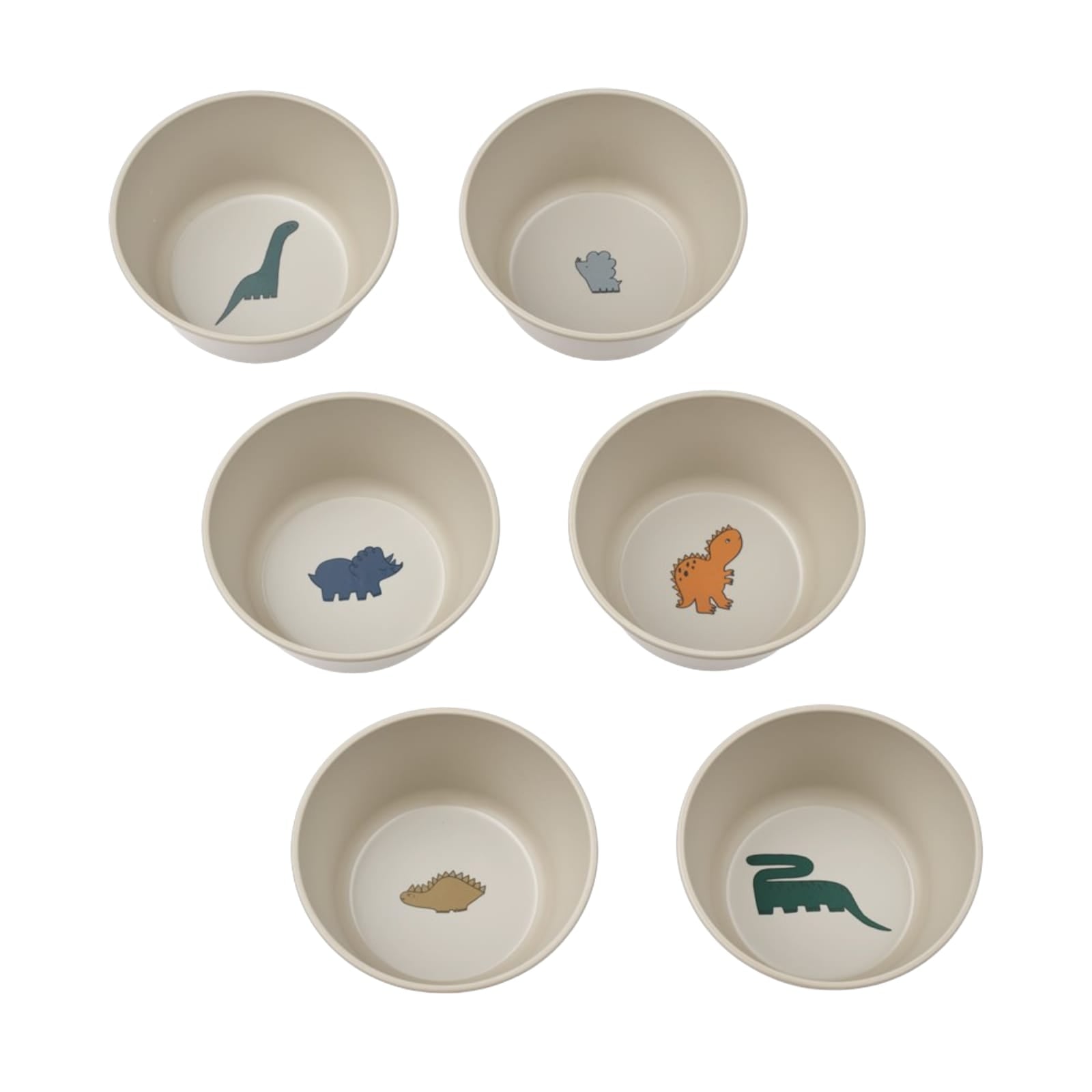 Cees Bowl 6 Pack Dinosaurs / Mist