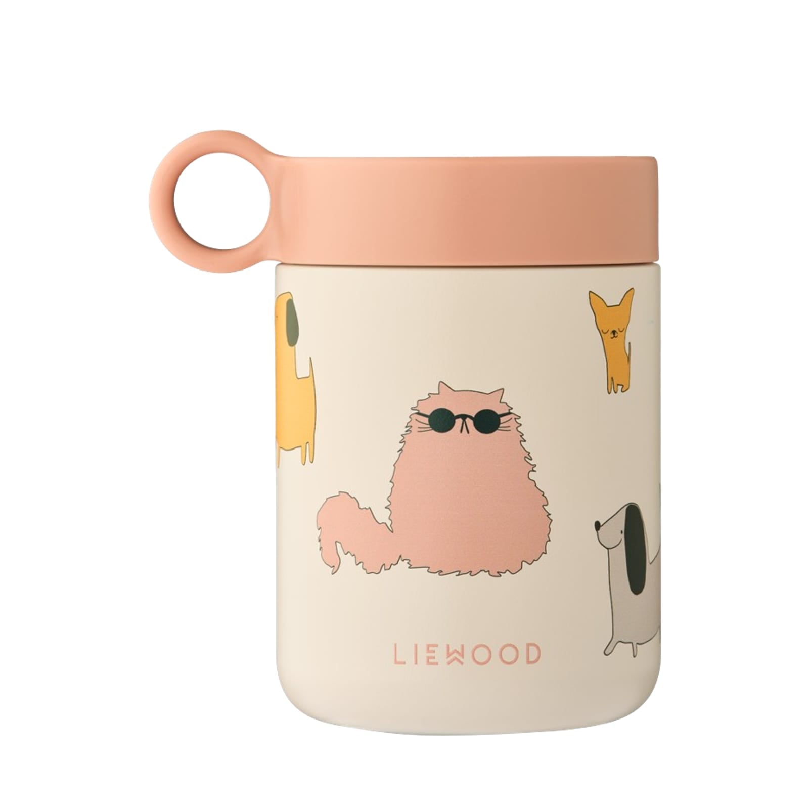 Kiani Printed Food Jar - Cats and Dogs Sandy