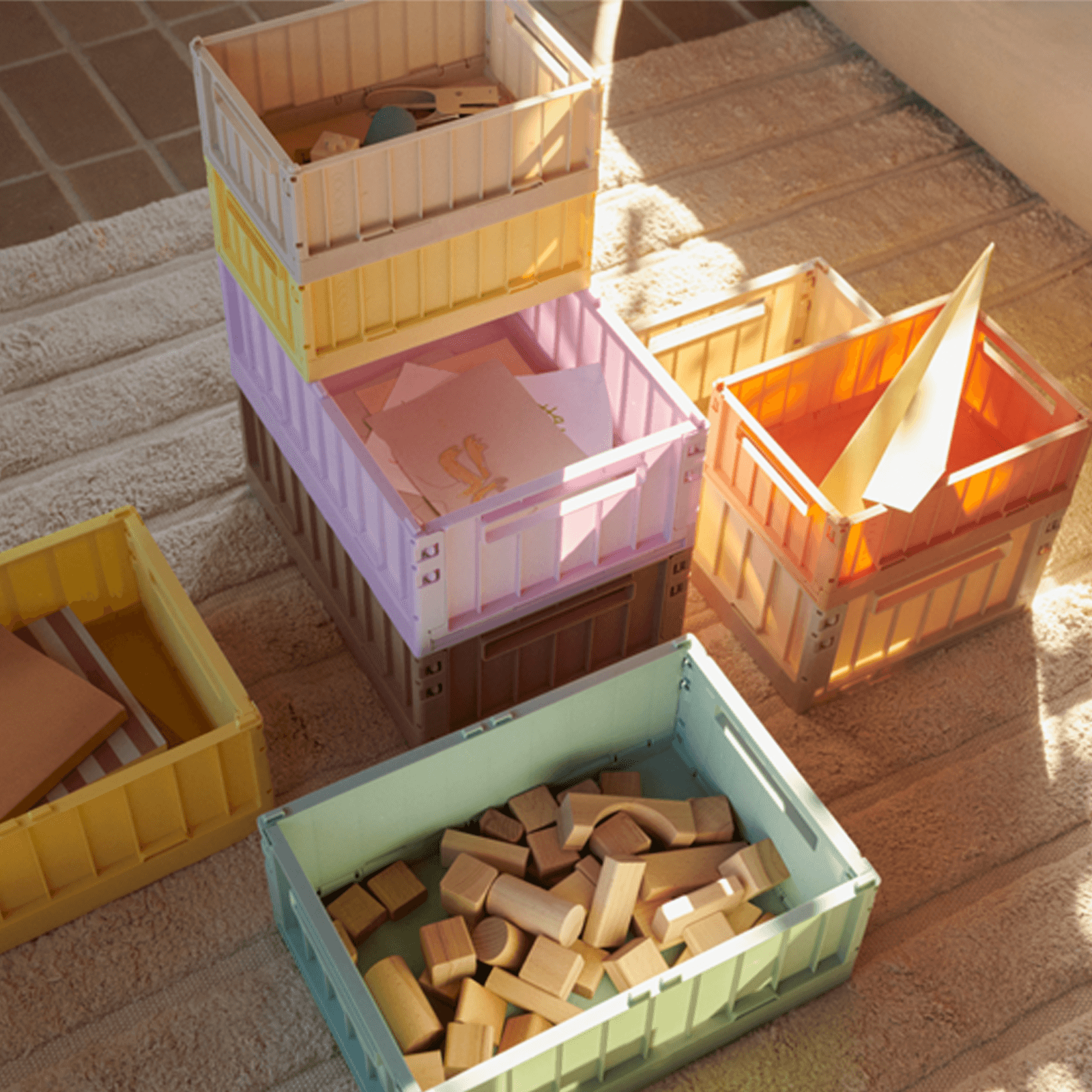 Weston Storage Box Medium - Lemonade