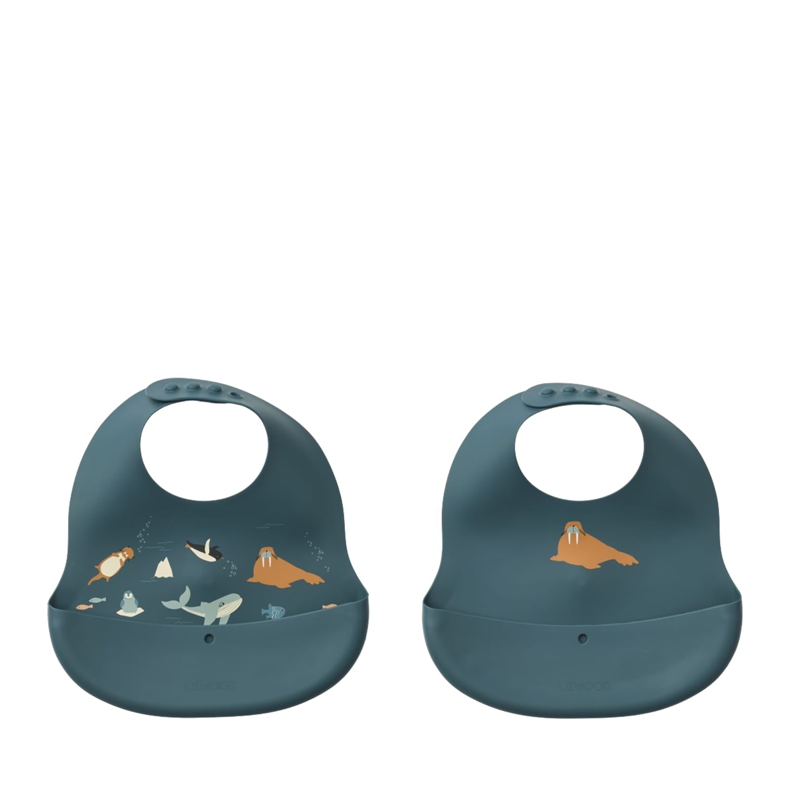 Ember Printed Bib 2-pack - Arctic Sea Ocean View