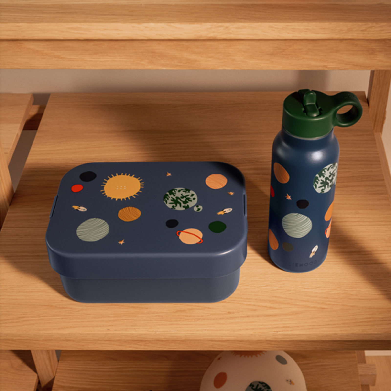 Chelsey Printed Lunchbox Set - Universe Classic Navy