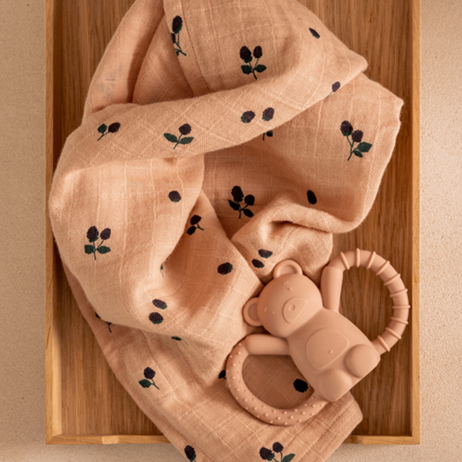 Magdalene Mr Bear Teether - Sandy