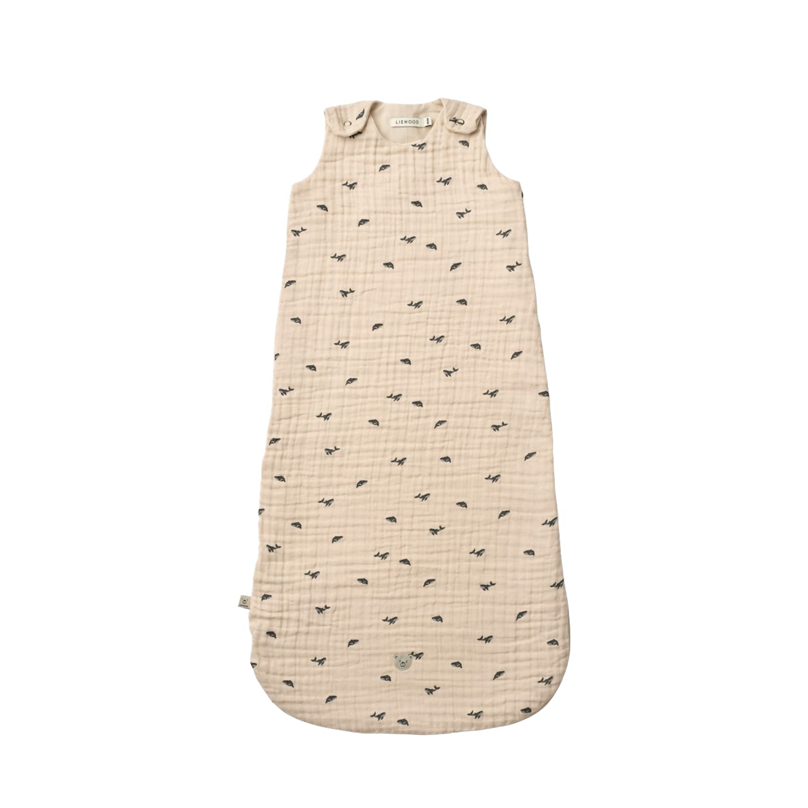 Flora Printed Sleeping Bag 80/86 - Mini Whale Sandy