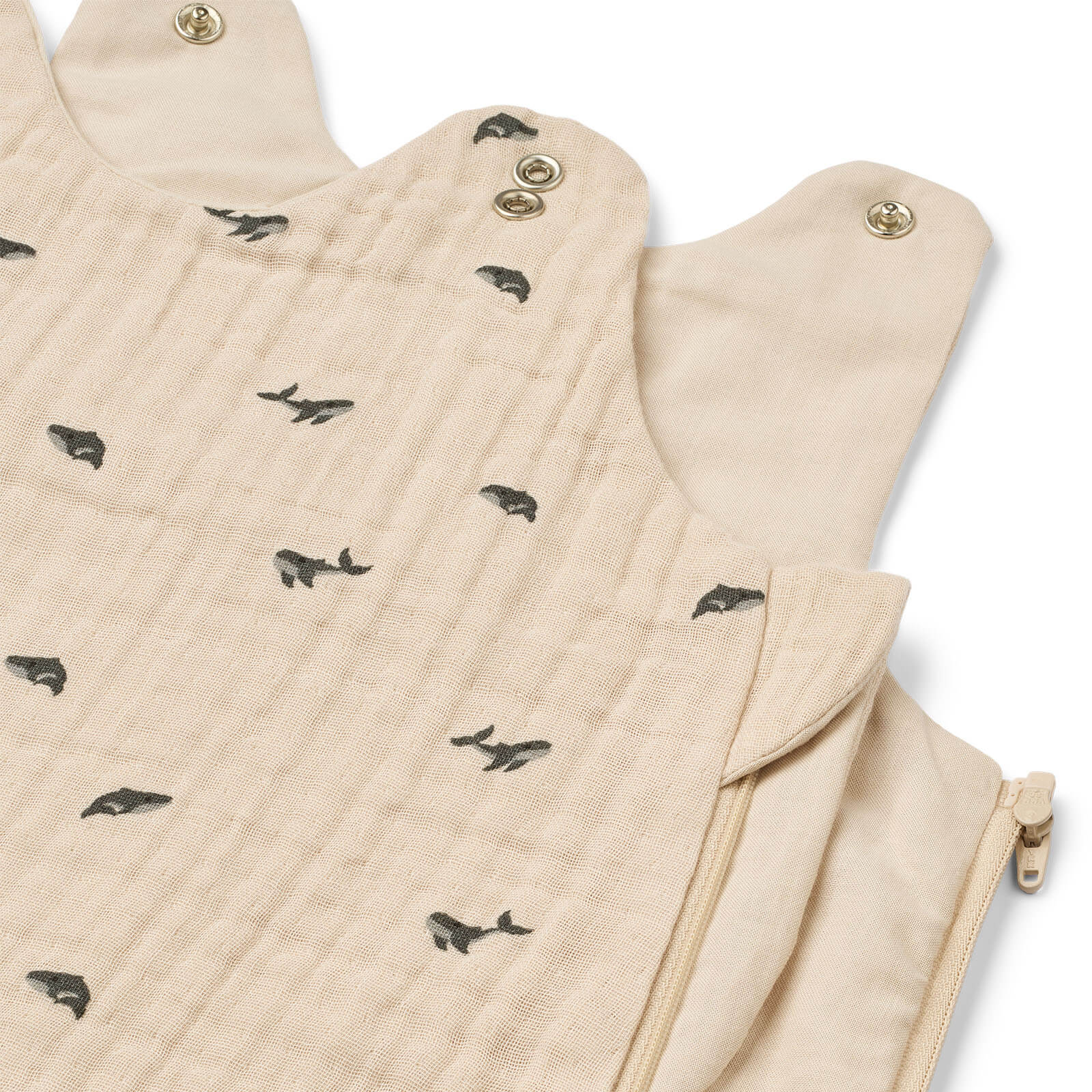 Flora Printed Sleeping Bag 68/80 - Mini Whale Sandy