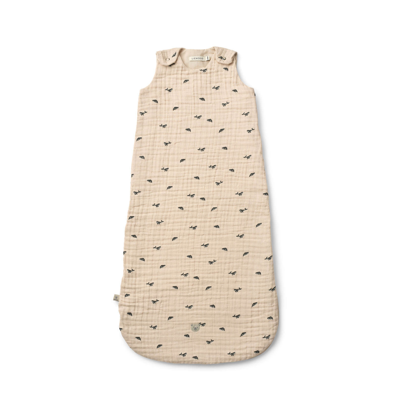 Flora Printed Sleeping Bag 68/80 - Mini Whale Sandy