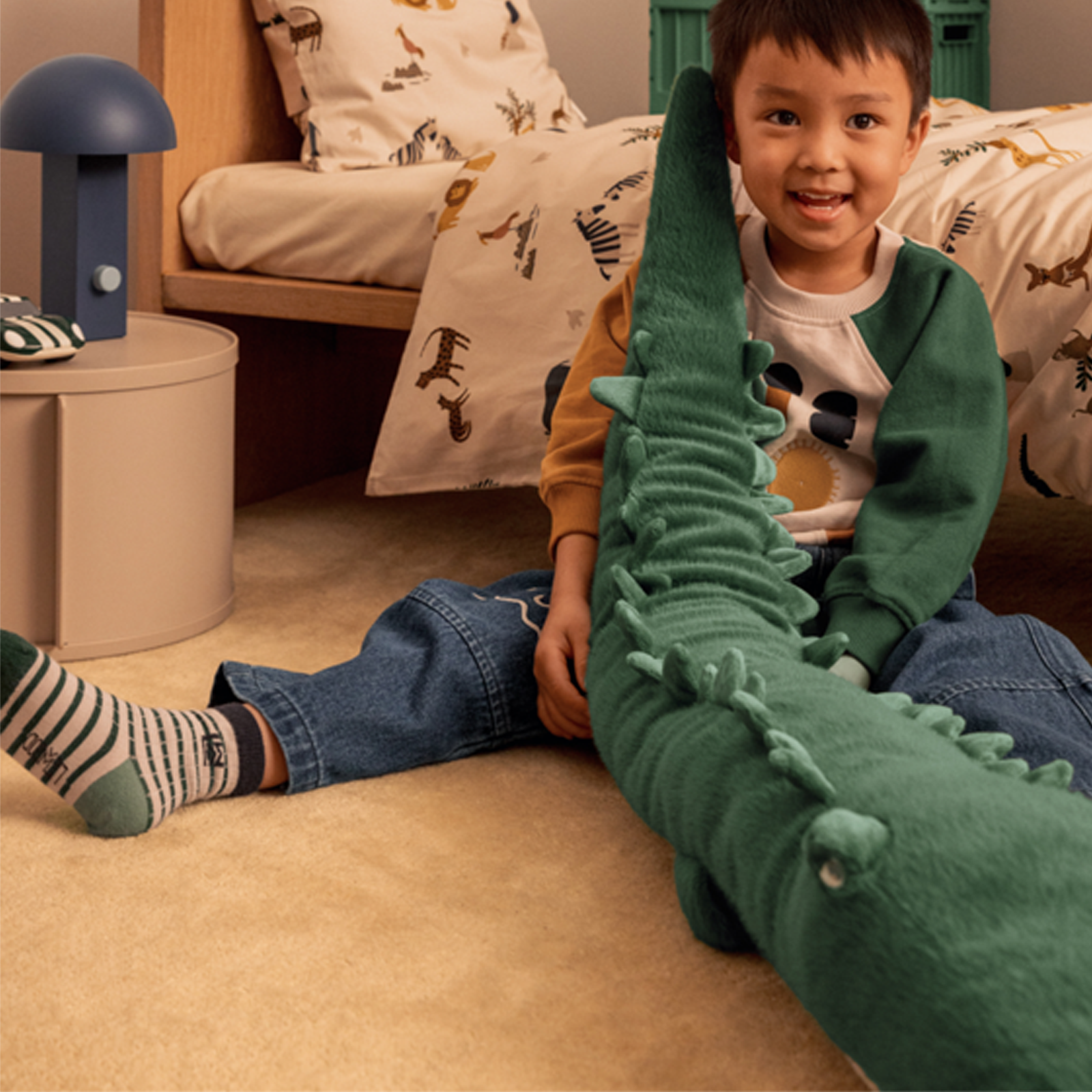Brayden Carlos Crocodile Teddy - Garden Green