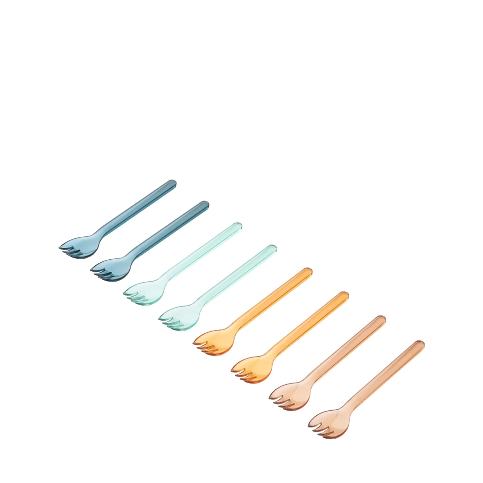 Alonso Tritan Fork 8 Pack - Indigo Multi Mix