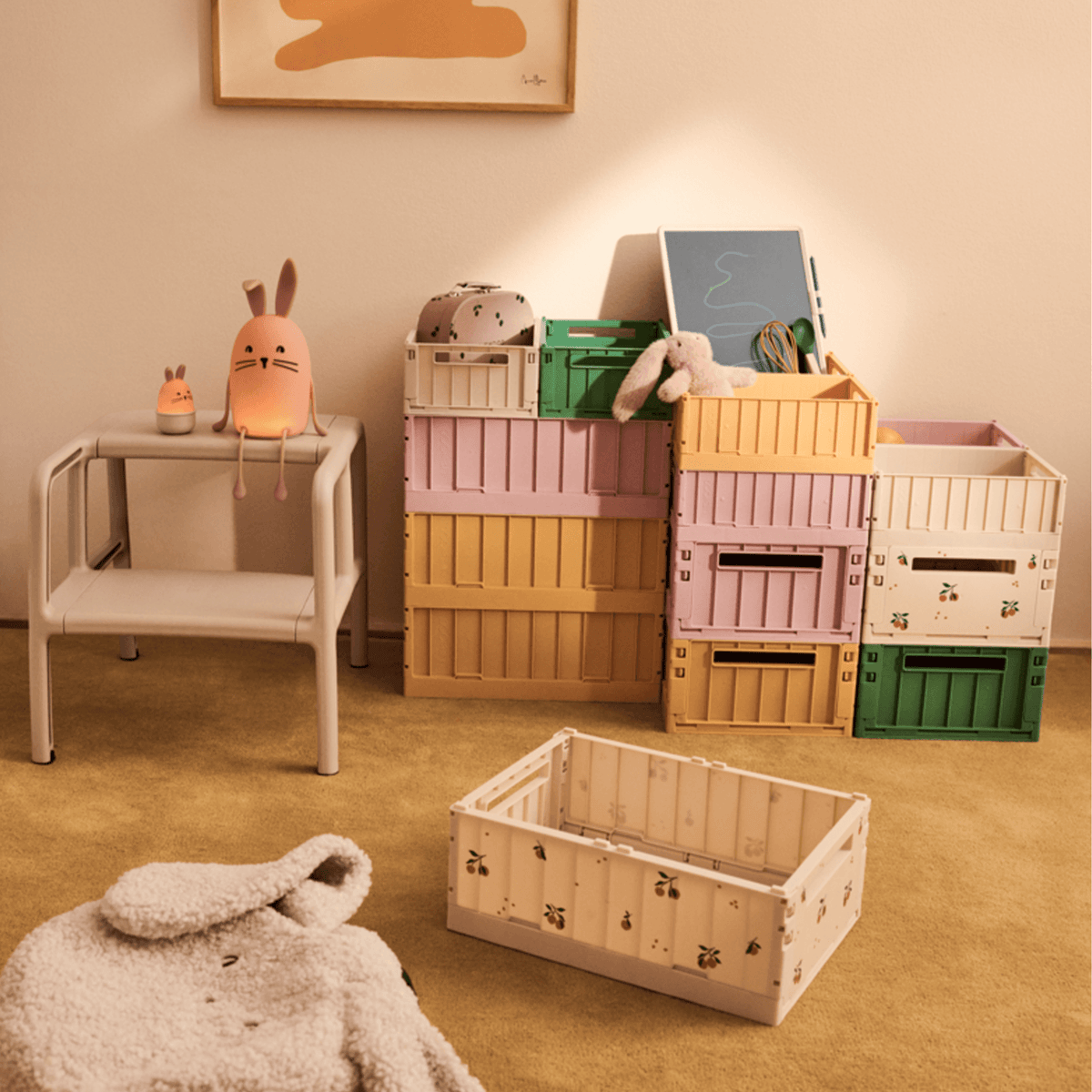 Weston Storage Box Medium 2 Pack - Rose Blush