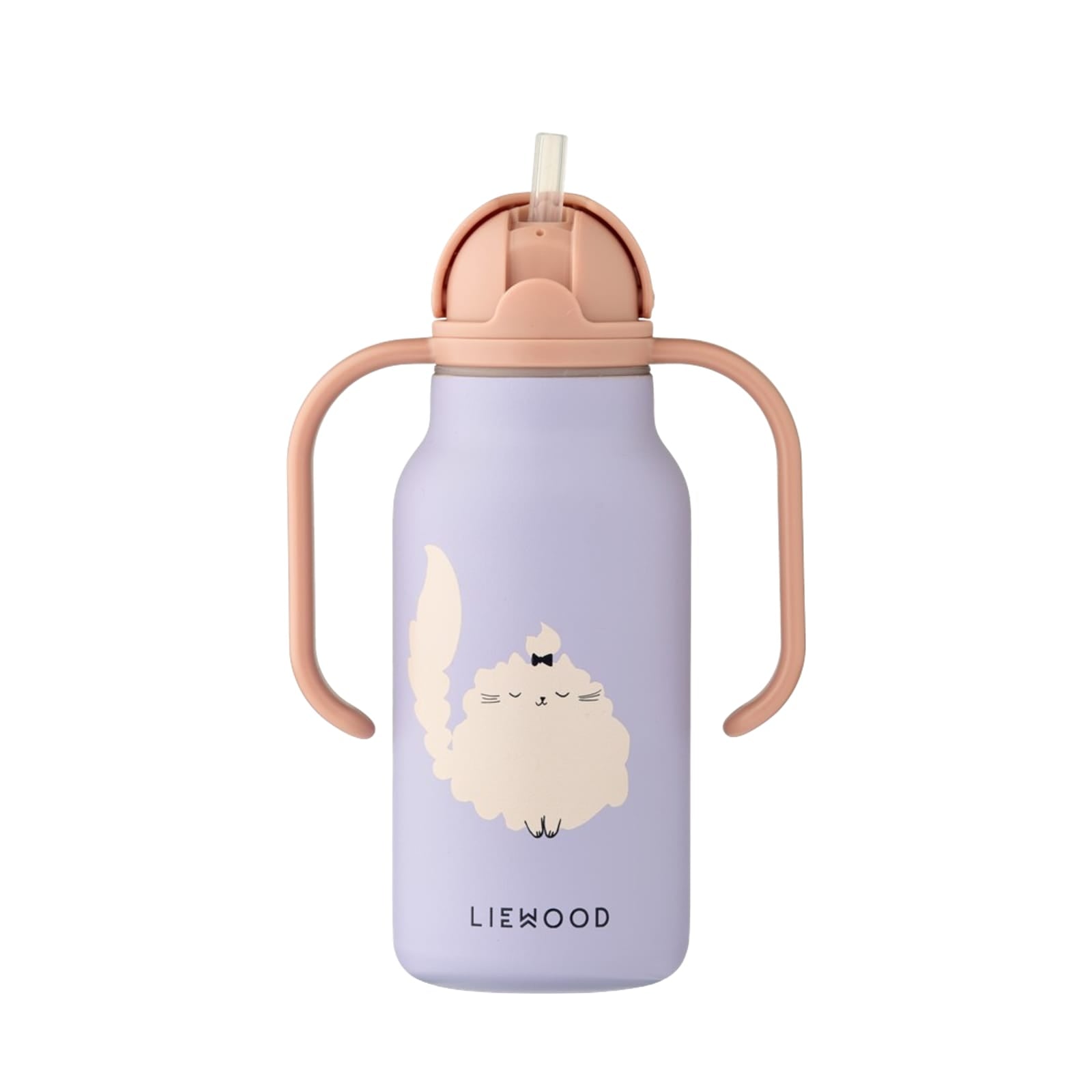 Kimmie Water Bottle 250ml - Cat Warm Lilac