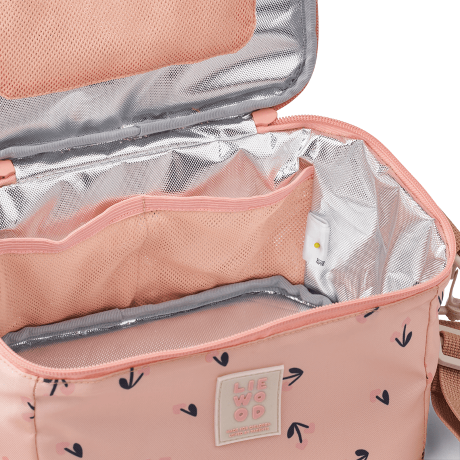 Toby Medium Thermal Bag - Cherry Heart Rosey