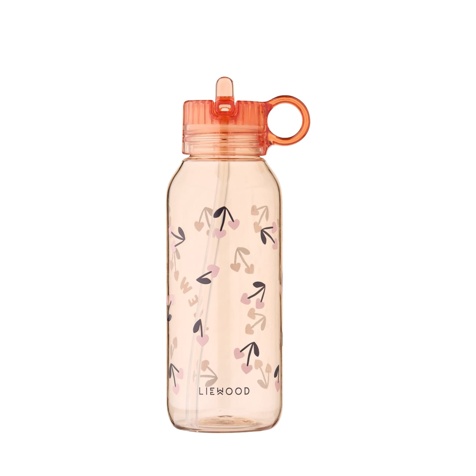 Yang Tritan Water Bottle 500ml - Cherry Heart Rosey