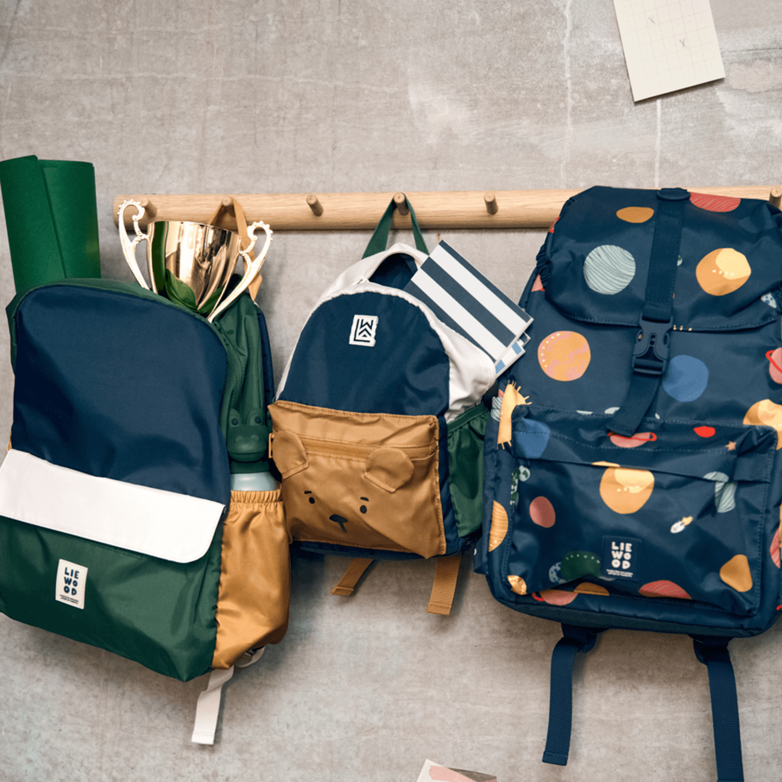 Lennon School Backpack - Garden Green