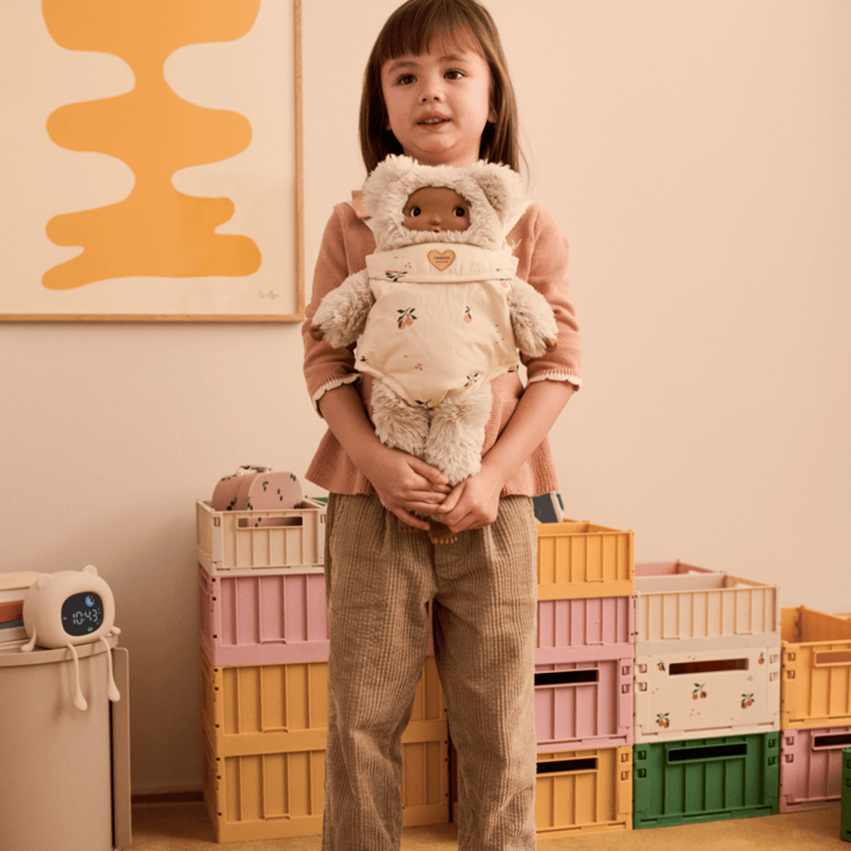 Eleanor Doll Carrier - Mini Me Peach Seashell