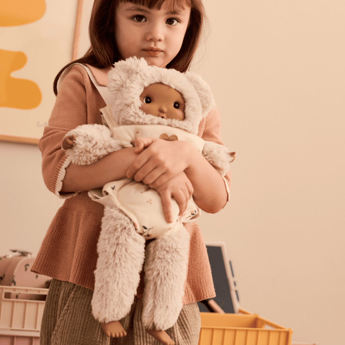 Eleanor Doll Carrier - Mini Me Peach Seashell