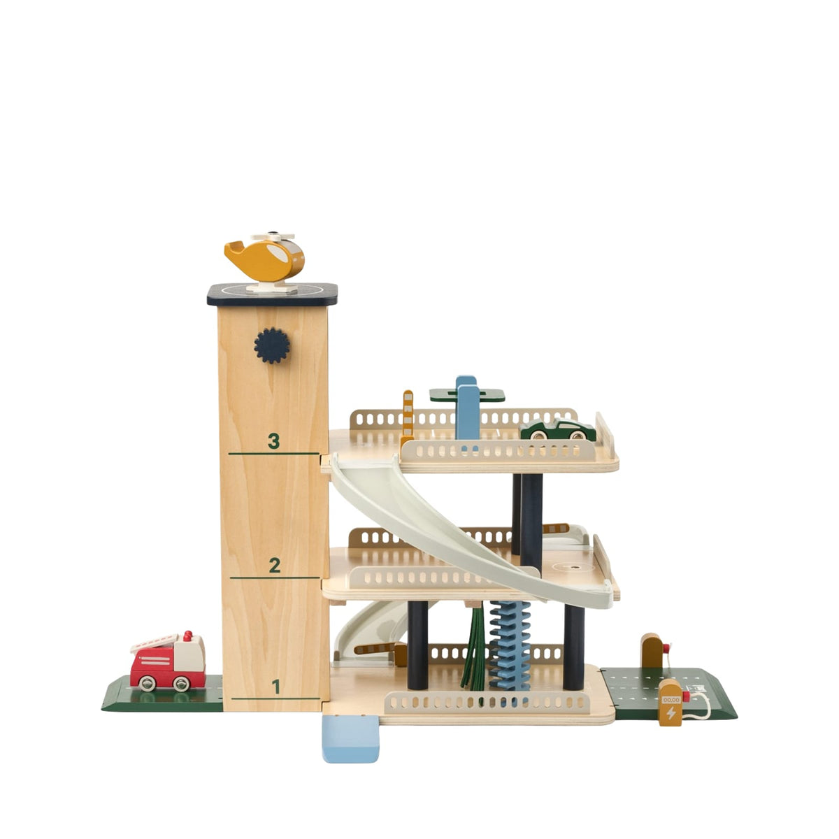 Jordy Wooden Parking Tower - Beach Blue