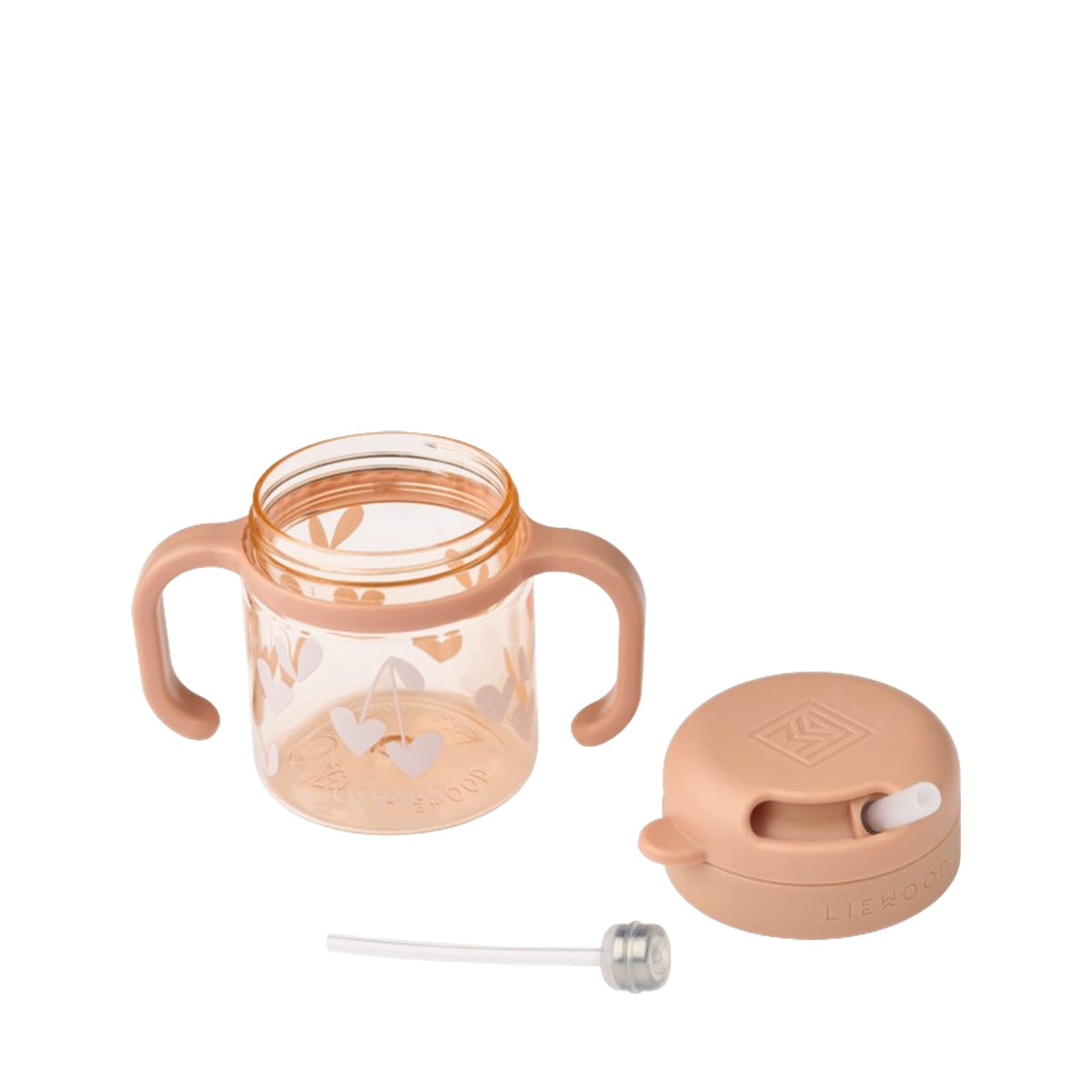 Kai Tritan Straw Cup 280ml - Sweethearts Pale Tuscany