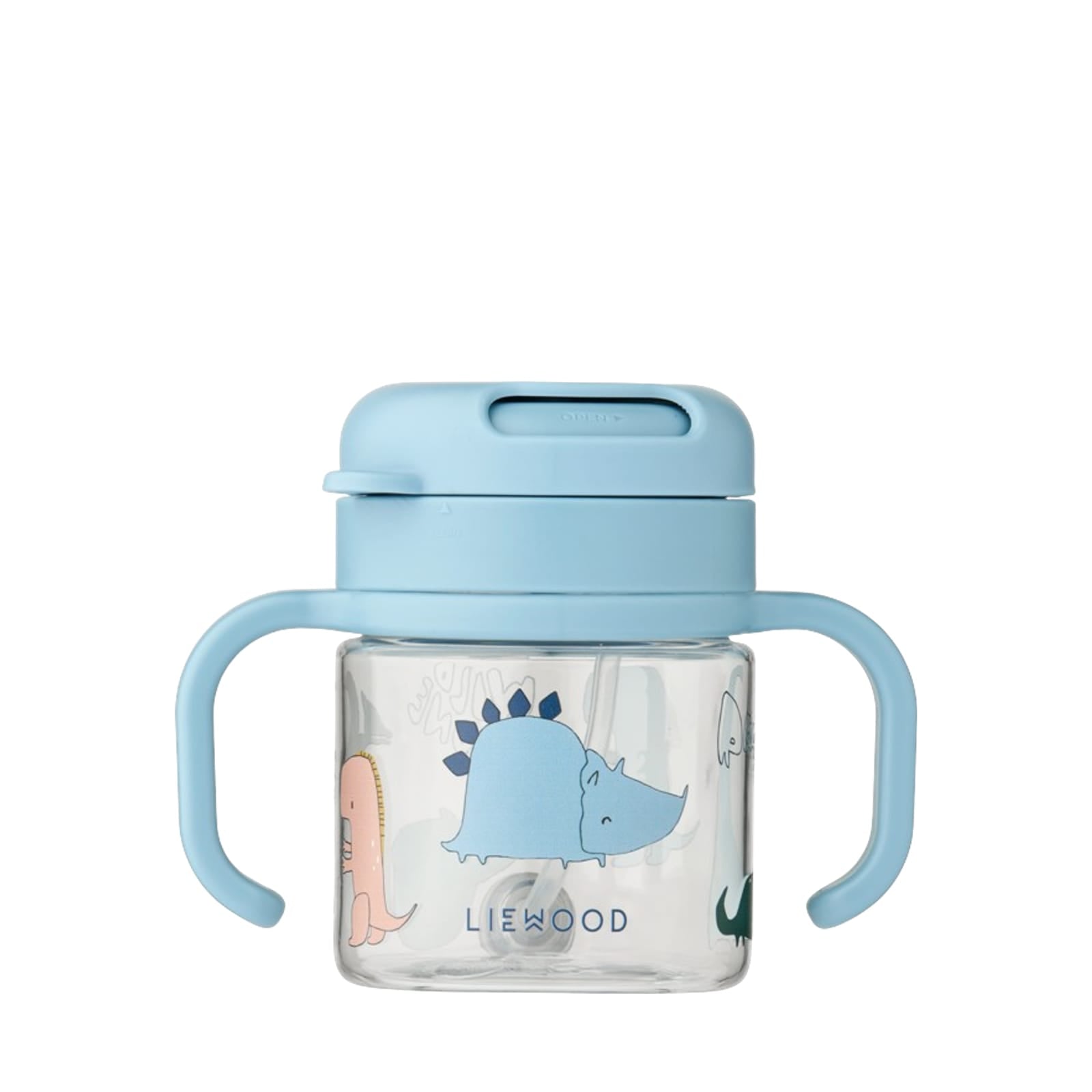 Kai Tritan Straw Cup 280ml - Dino Roar Sandy