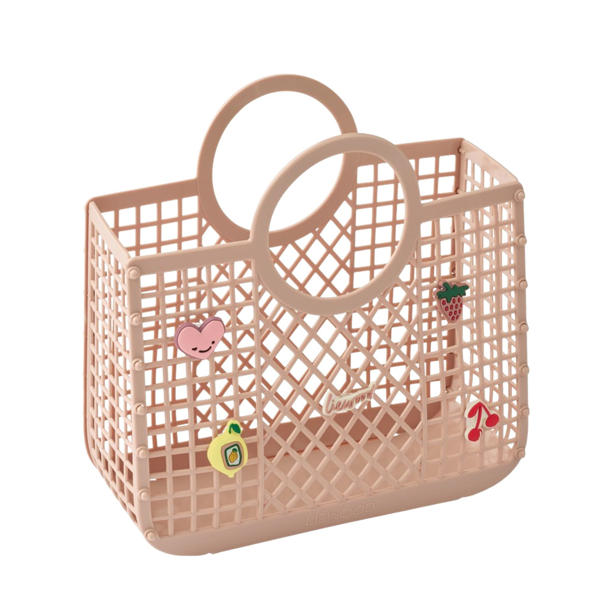 Samantha Basket with Charms - Rose