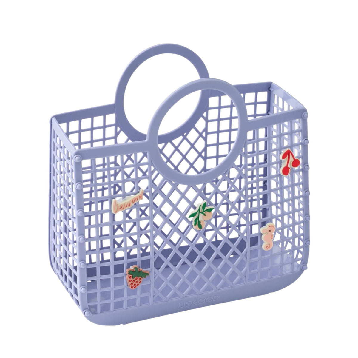Samantha Basket with Charms - Dusty Lavender