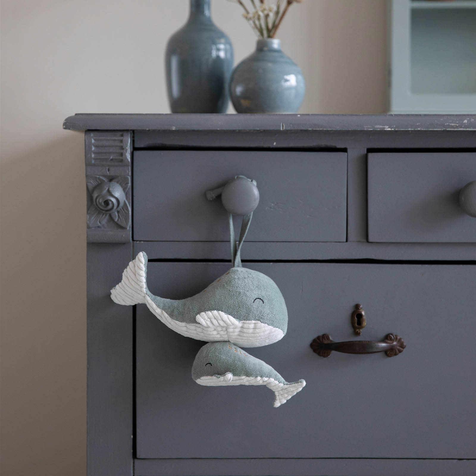 Pull Music Box - Whale Ocean Mint