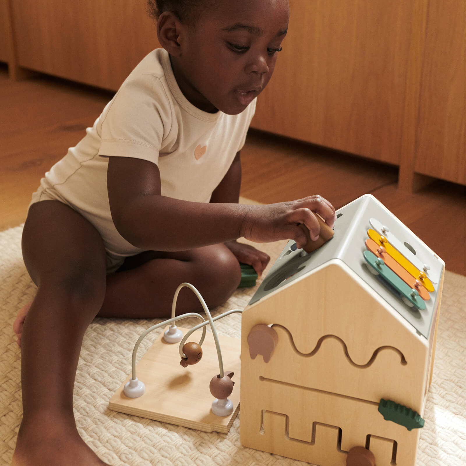 Lucas Activity Cube - Tuscany Rose Multi Mix