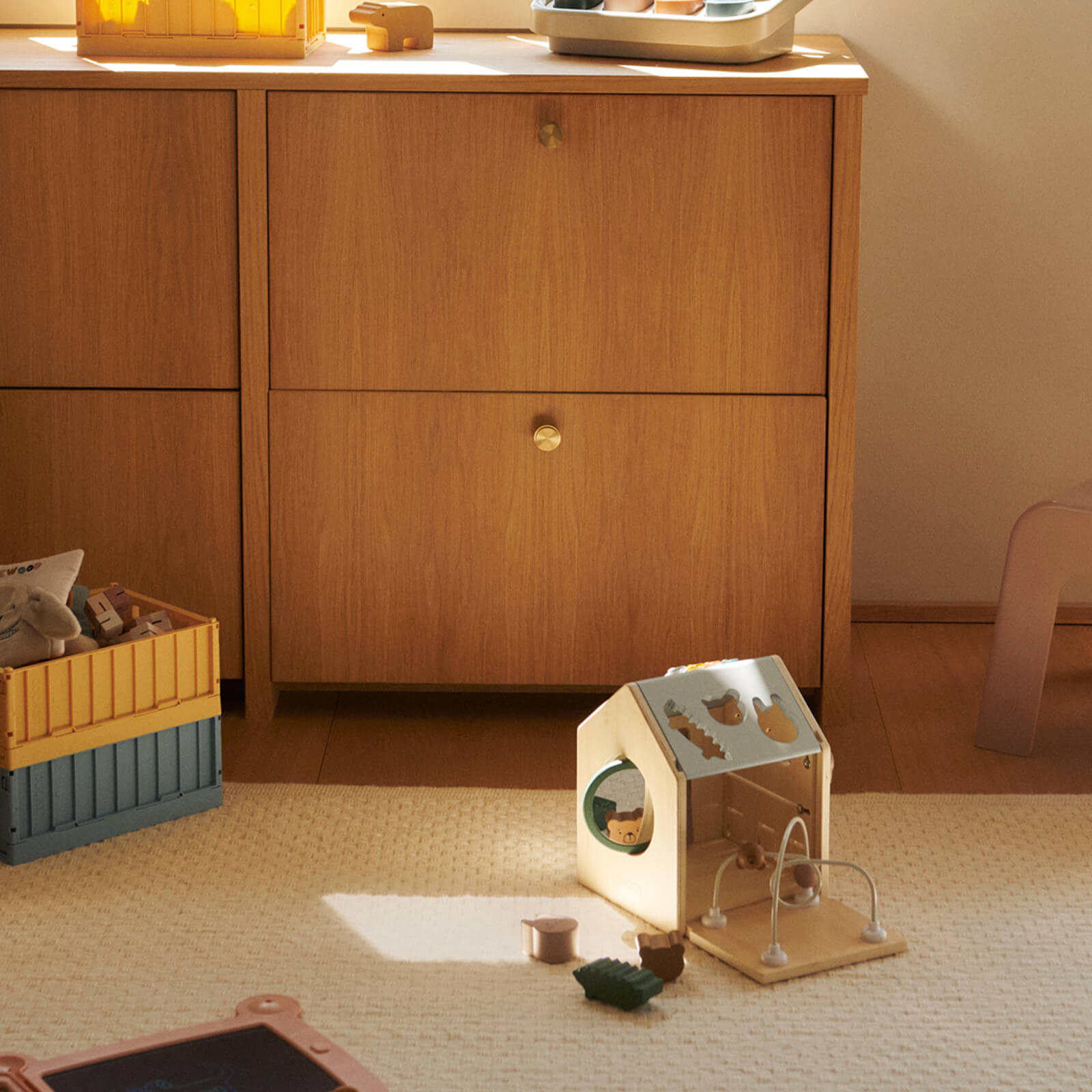 Lucas Activity Cube - Tuscany Rose Multi Mix