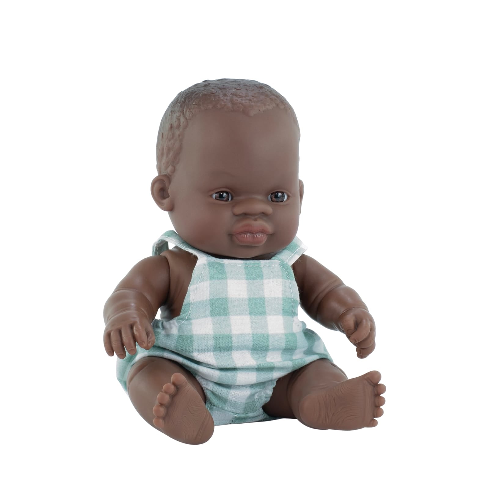 African Boy Dressed Baby Doll - 21cm