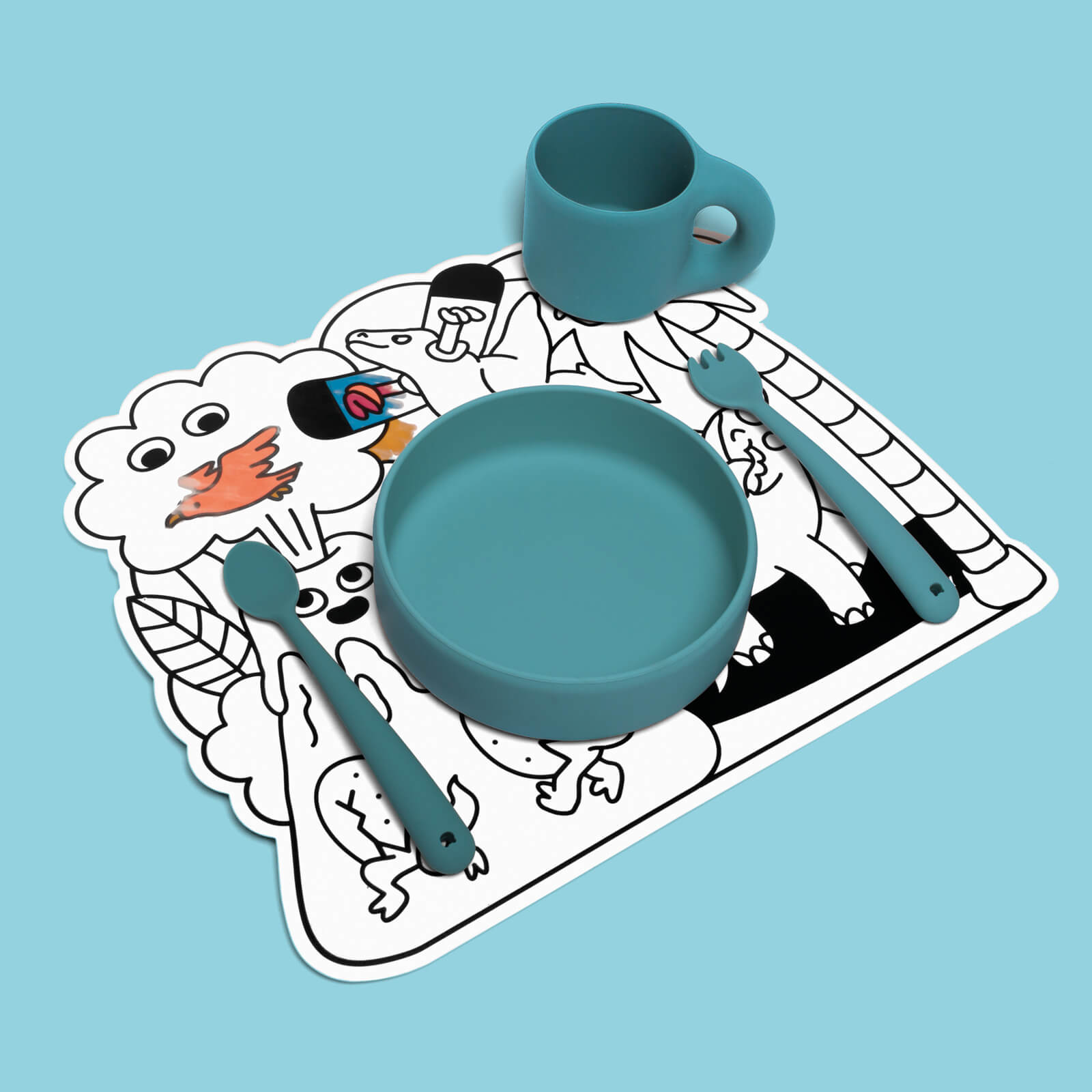 Magic Water Placemats - Dino