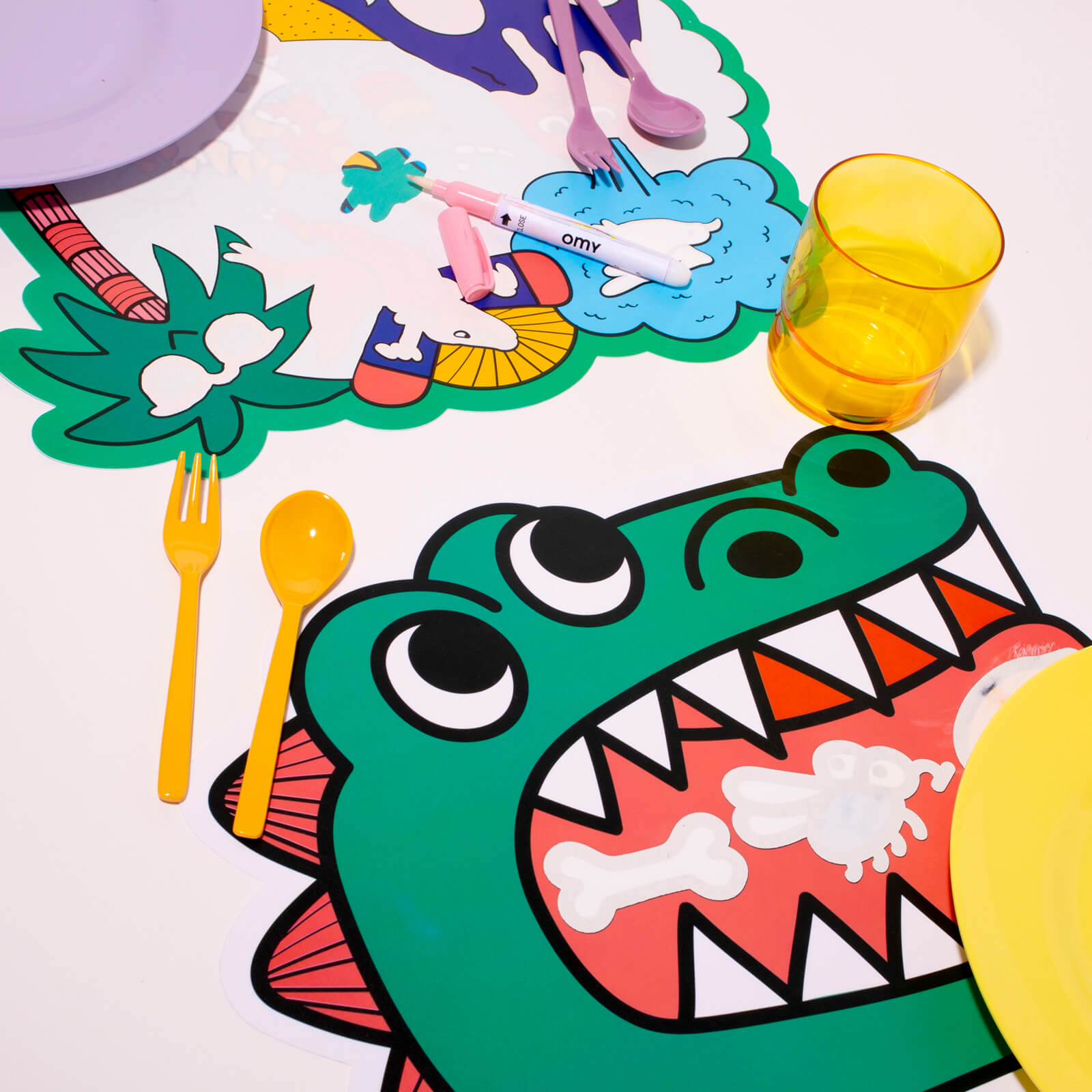 Magic Water Placemats - Dino