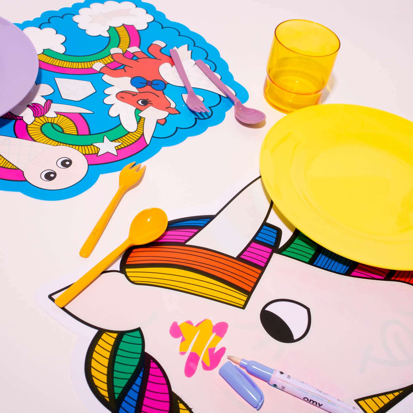 Magic Water Placemats - Lily