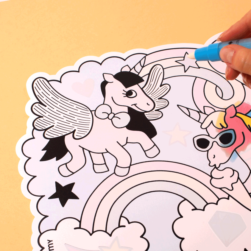 Magic Water Placemats - Lily
