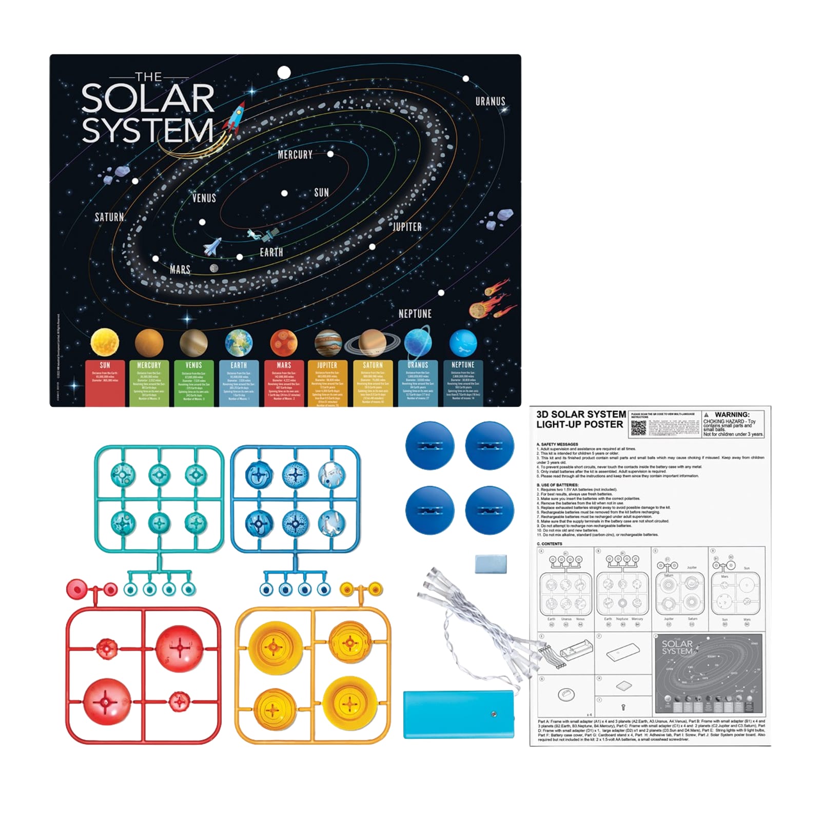 KidzLabs - 3D Solar System Light Up Poster