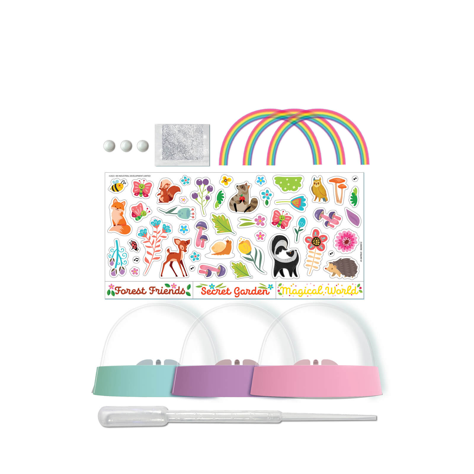 KidzMaker - Glitter Rainbow Snow Domes