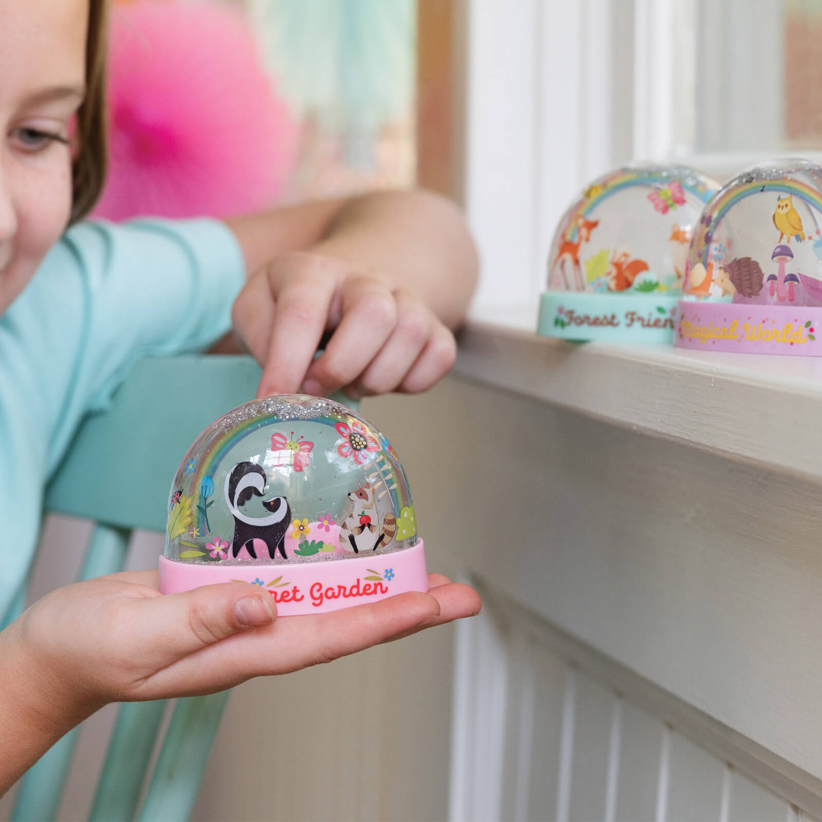 KidzMaker - Glitter Rainbow Snow Domes