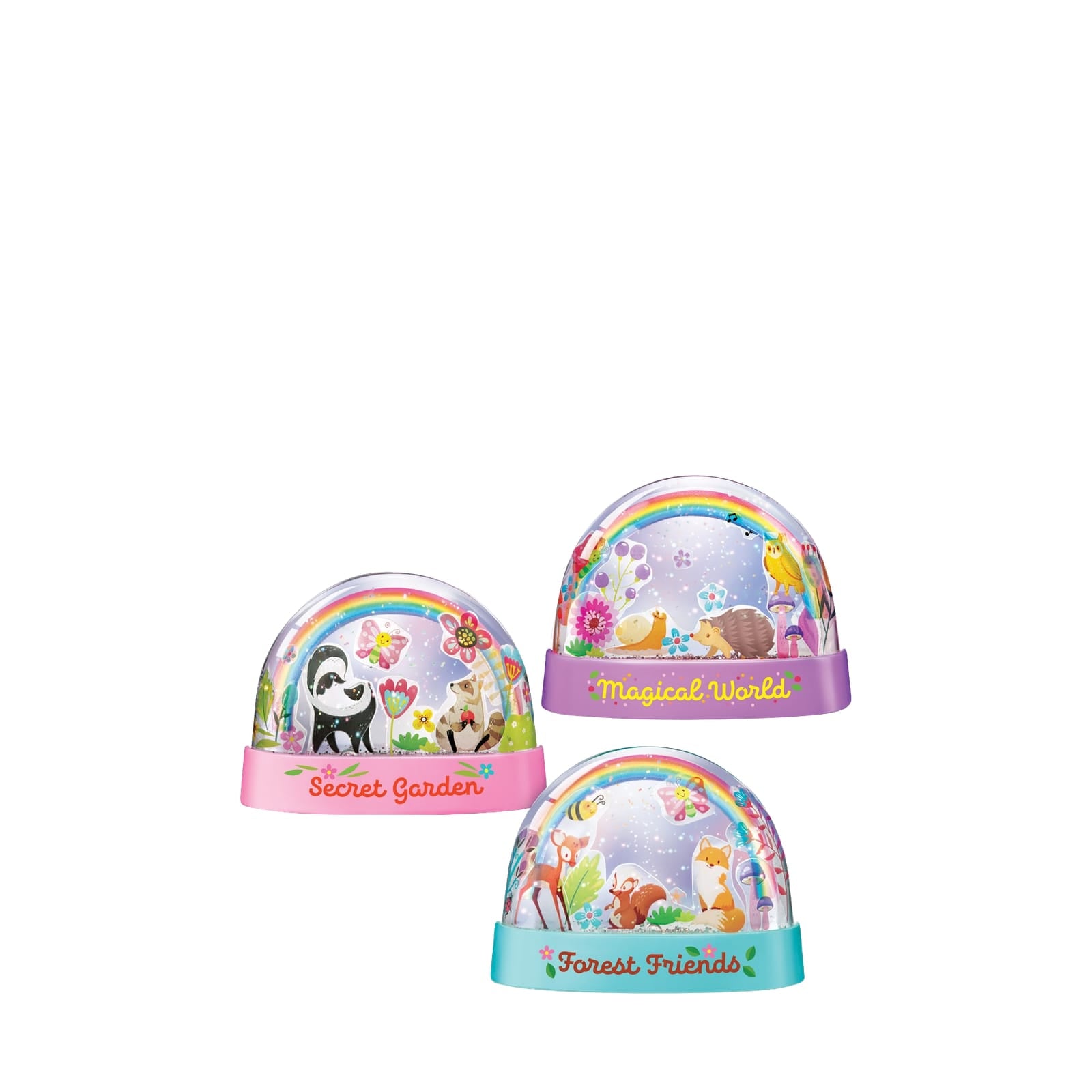 KidzMaker - Glitter Rainbow Snow Domes