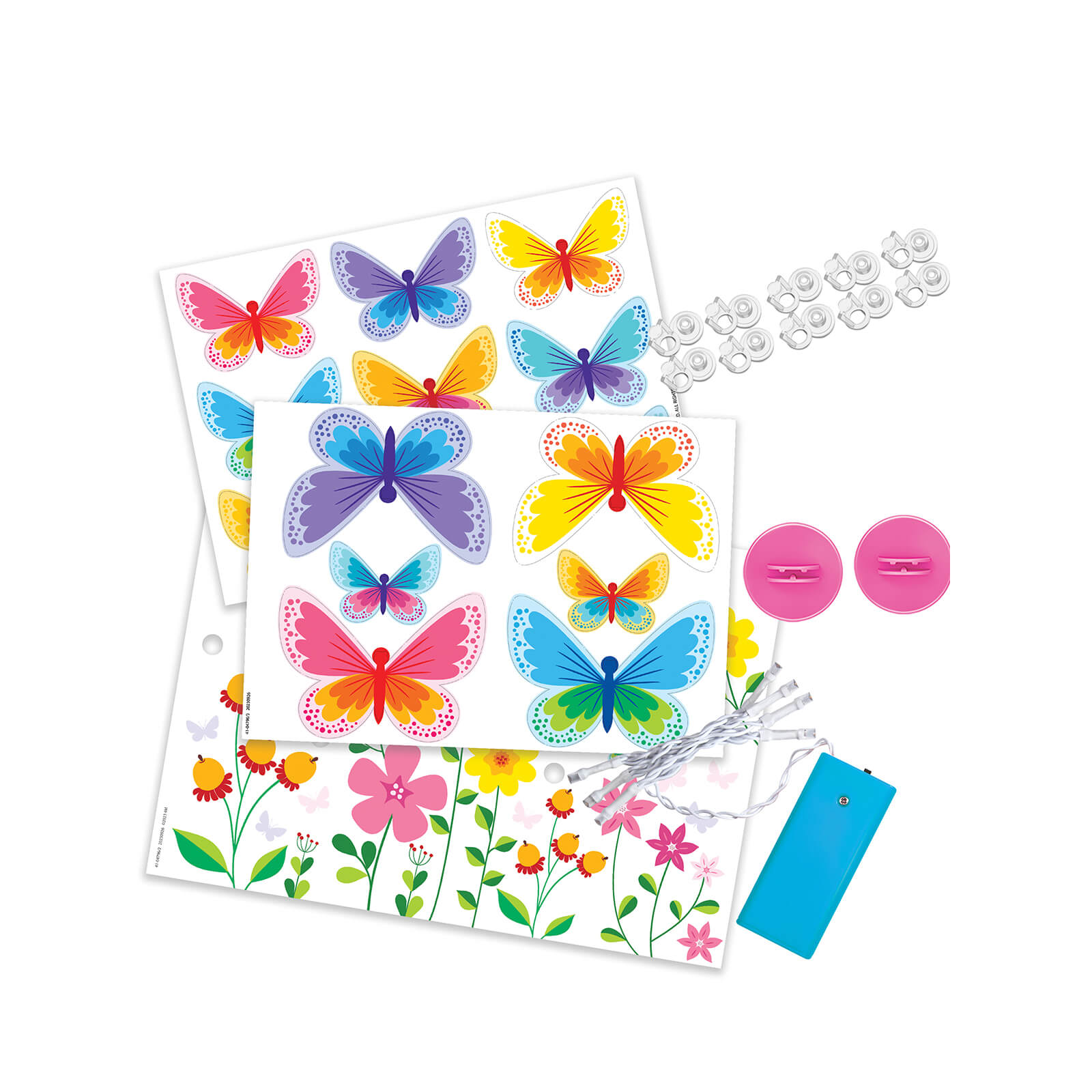 KidzMaker - Glow 3D Butterfly Canvas