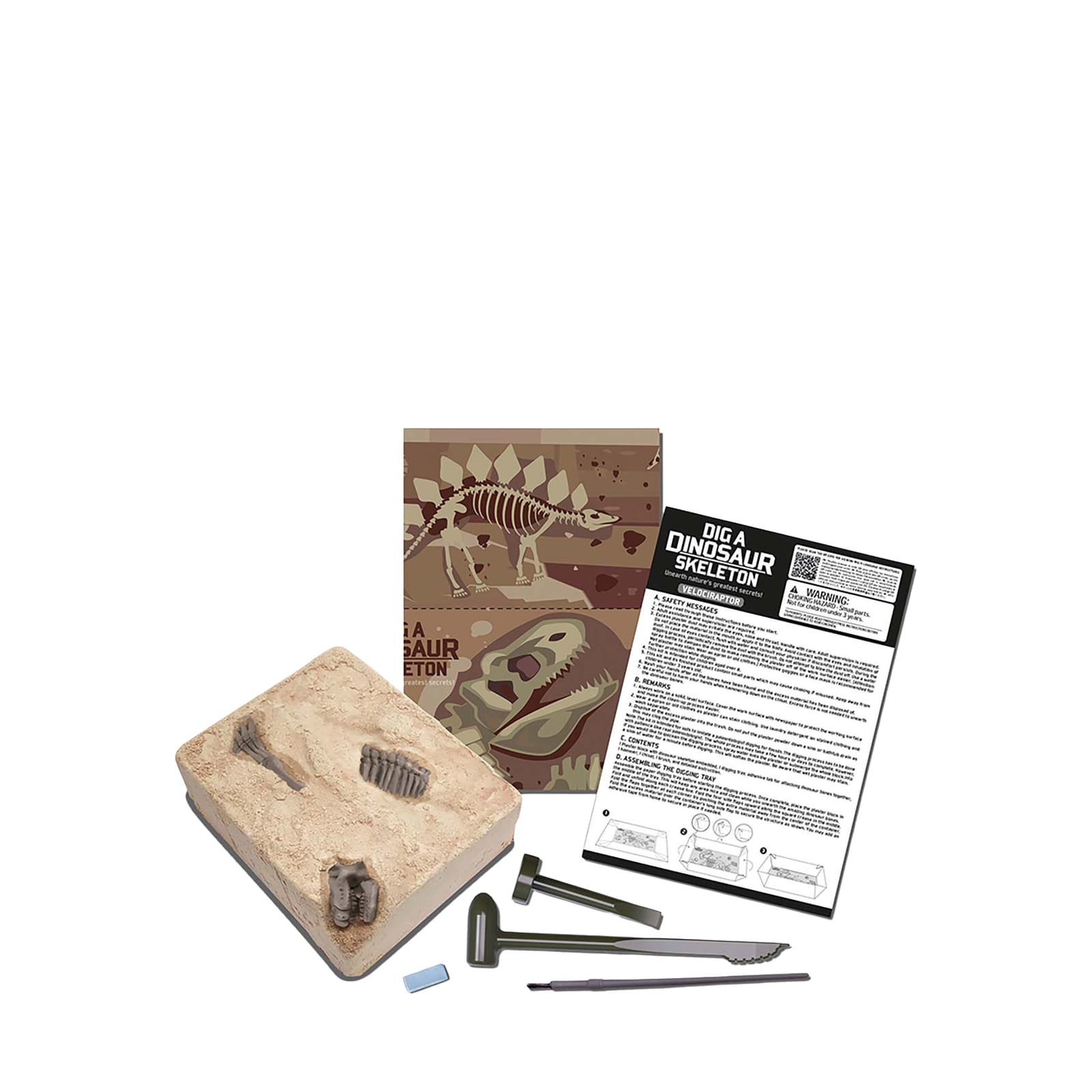 KidzLabs - Dig A Dinosaur Skeleton - Velociraptor