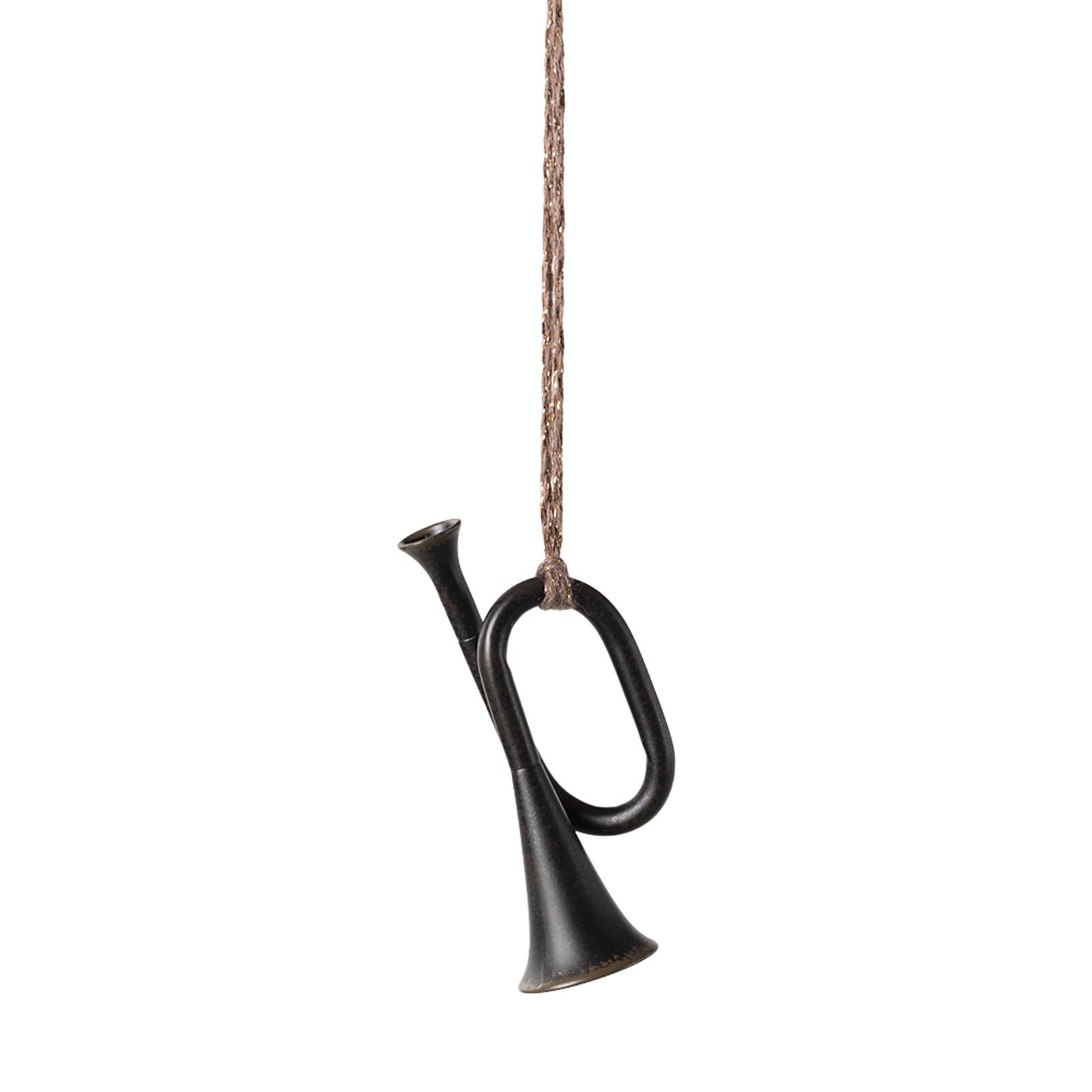 Metal Tree Ornament - Trumpet Anthracite