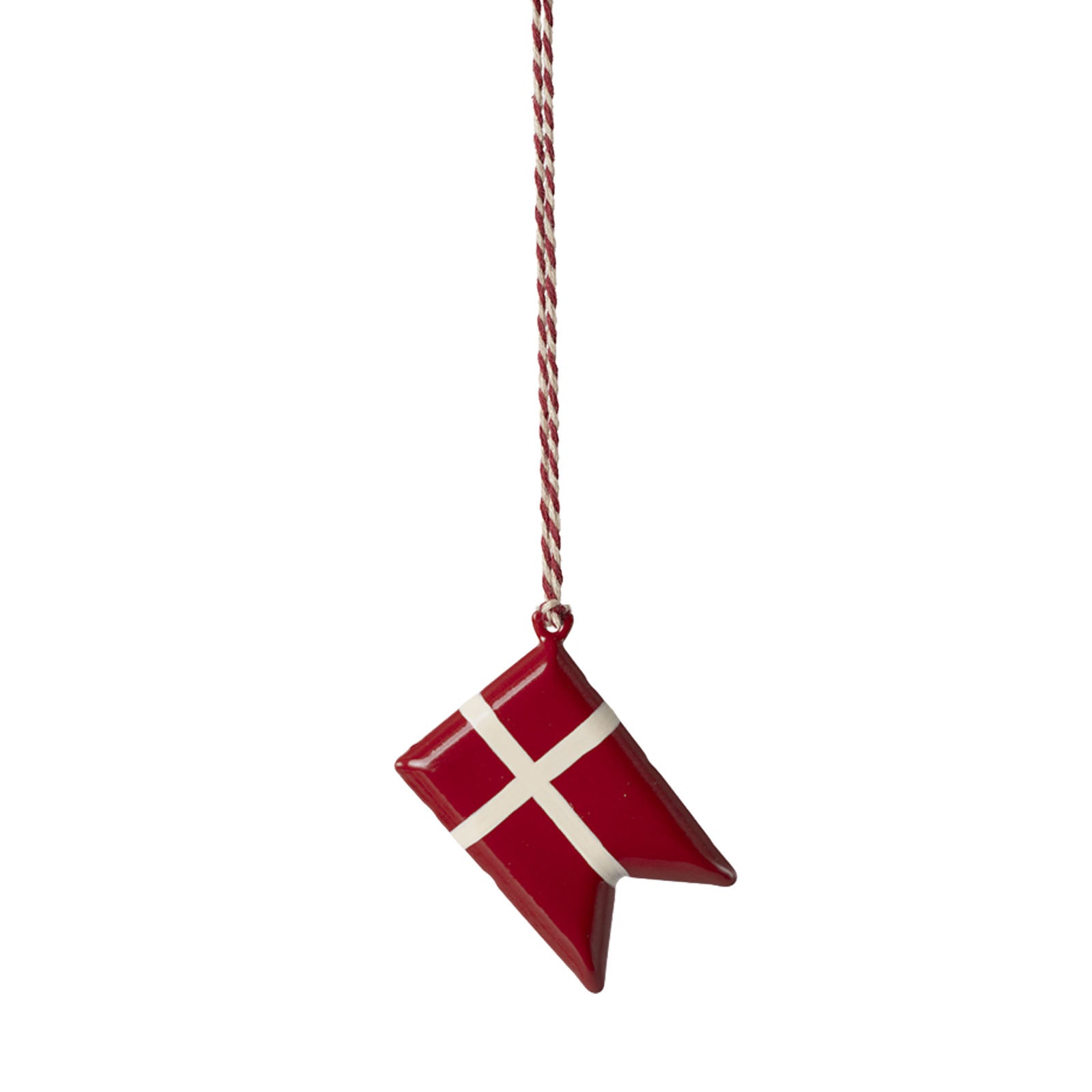 Metal Tree Ornament - Dannebrog