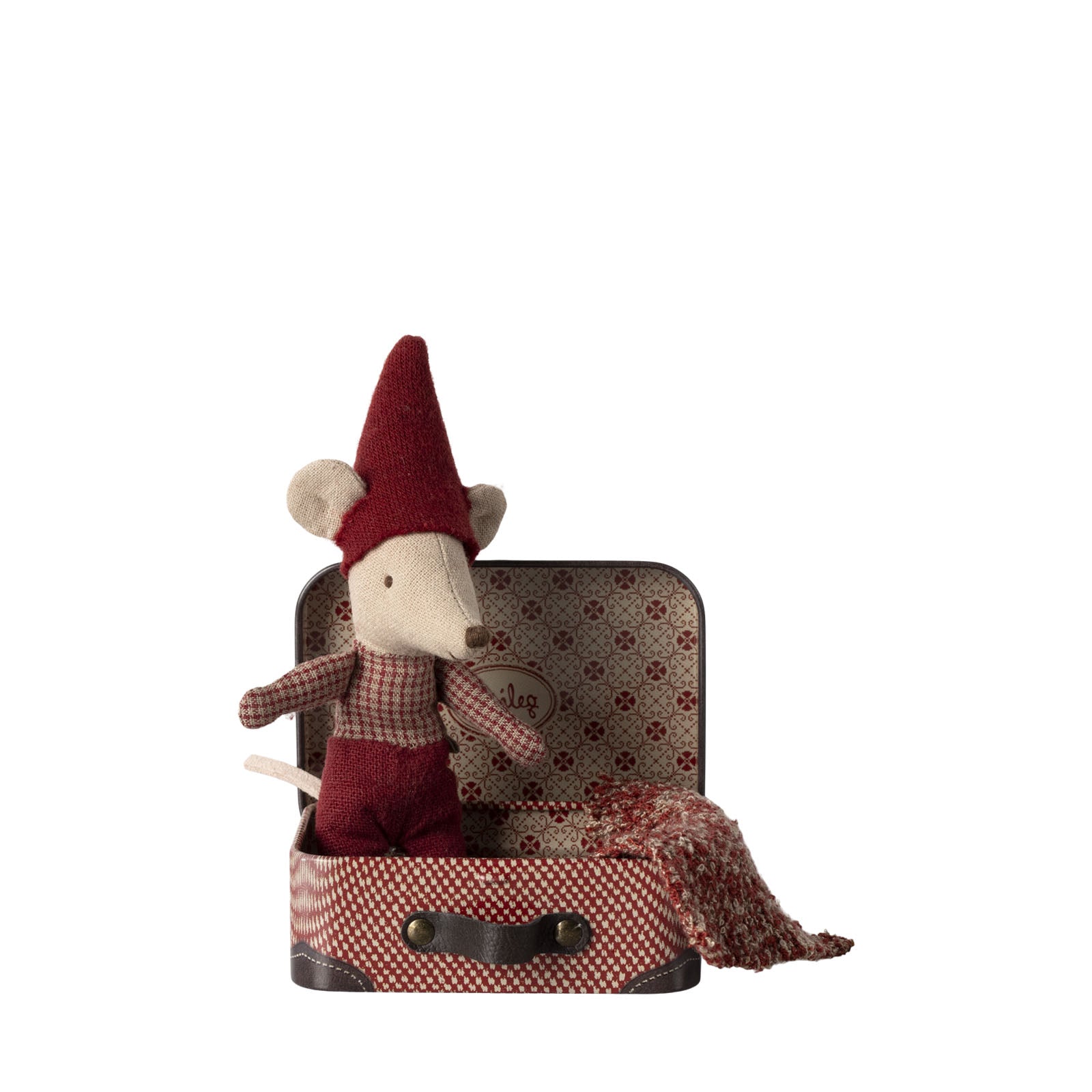 Christmas Mouse - Baby In Suitcase