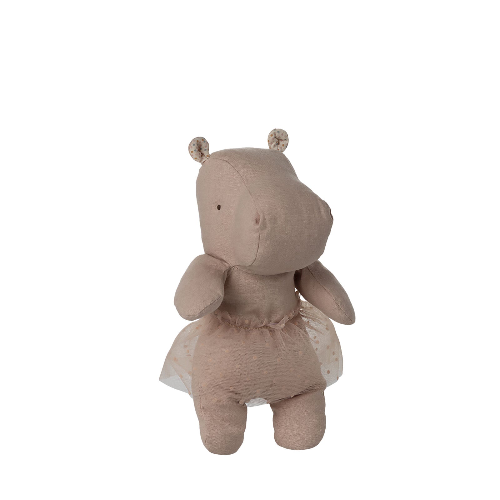 Safari Friends Hippo with Skirt - Small - Soft Rose