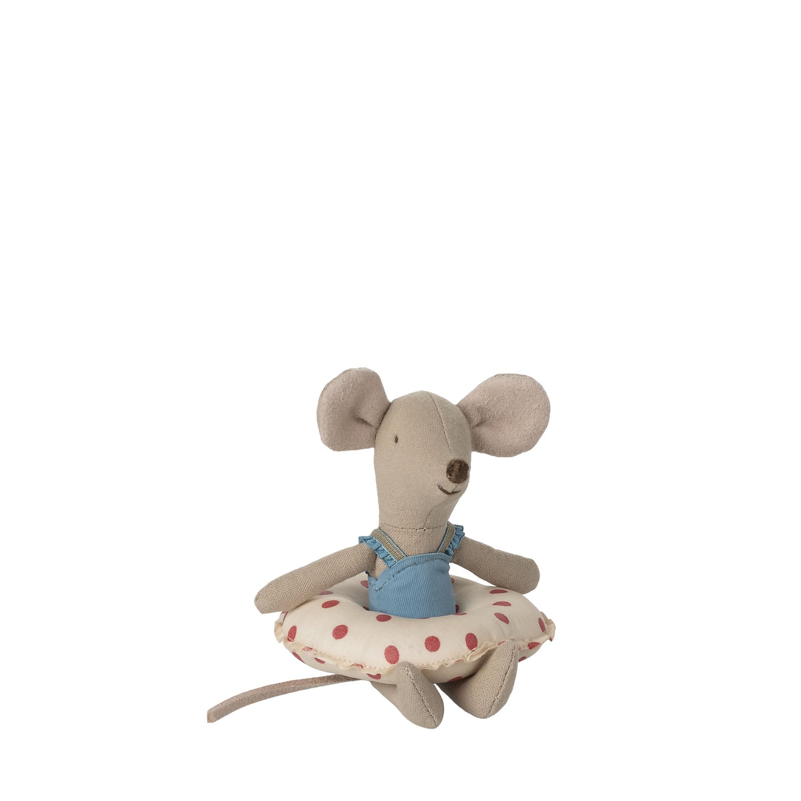 Beach Mouse with Float - Little Sister - Red Dot